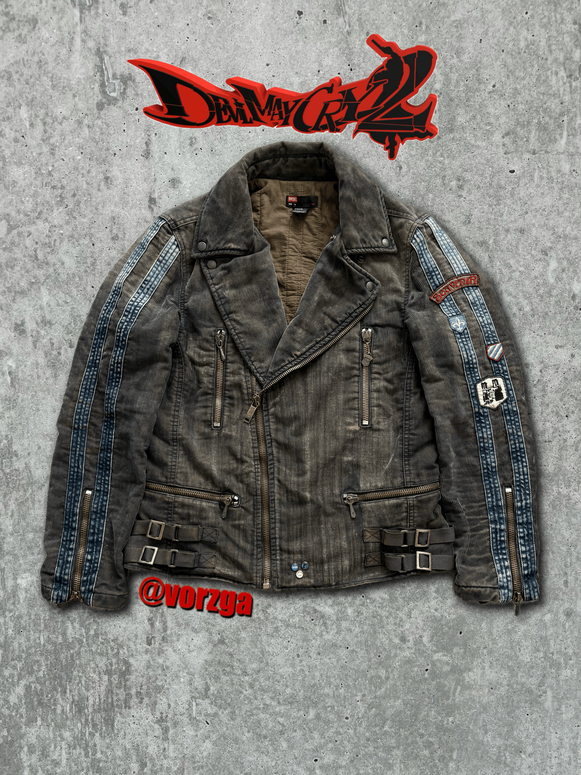 ジャケット・アウター Devil May Cry 2 DIESEL Jacket 2003 Diesel x Capcom Devil May Cry 2 Dante jacket – HeresWear