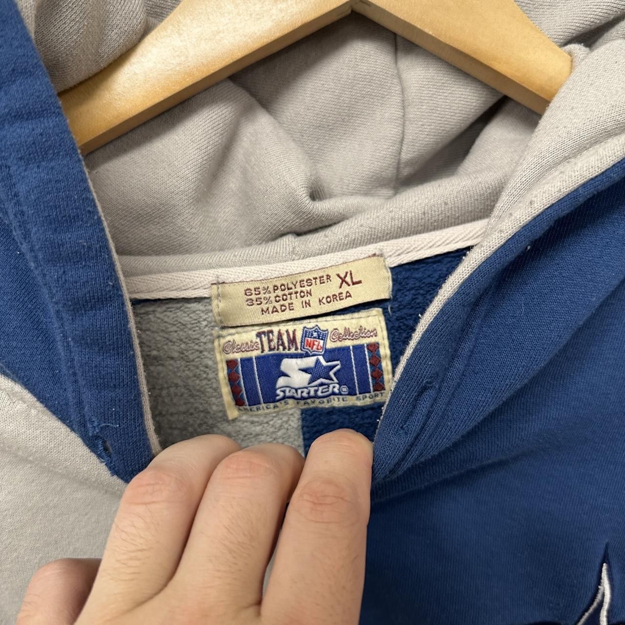Starter Vintage Starter Dallas Cowboys Hoodie Sweatshirt XL Size US XL / EU 56 / 4 - 5 Thumbnail