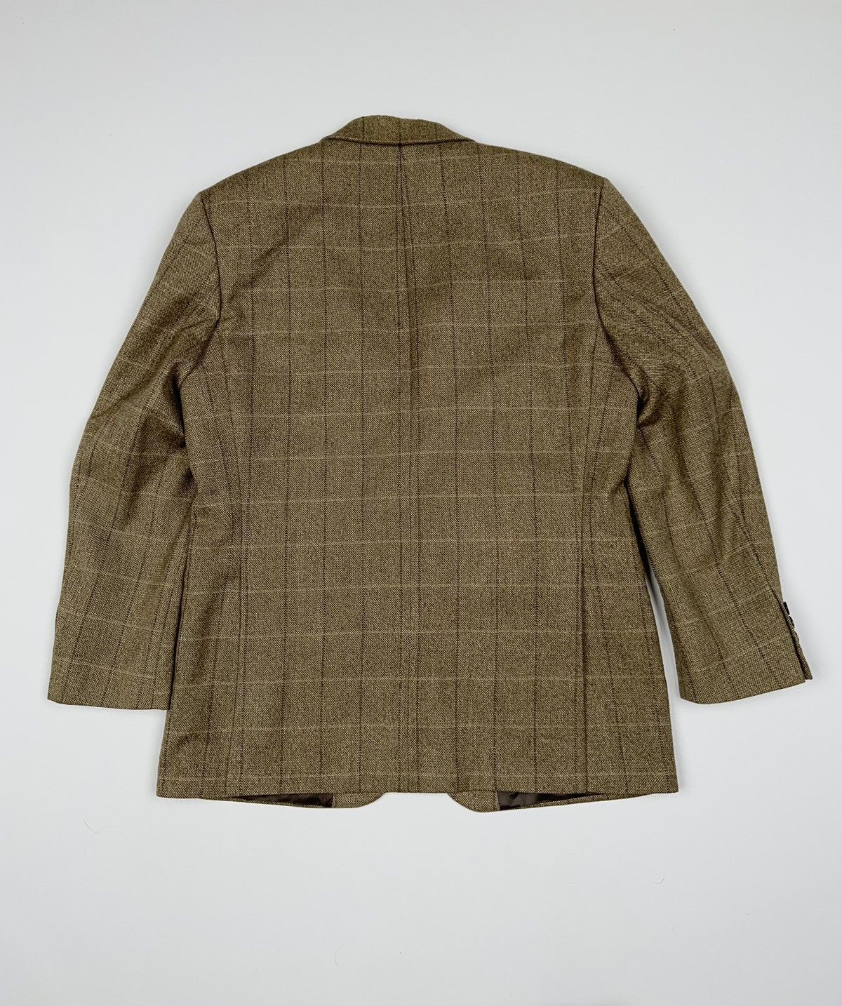 Vintage × Yves Saint Laurent Yves Saint Laurent Wool Blazer Brown Jacket Size 44R - 15 Thumbnail