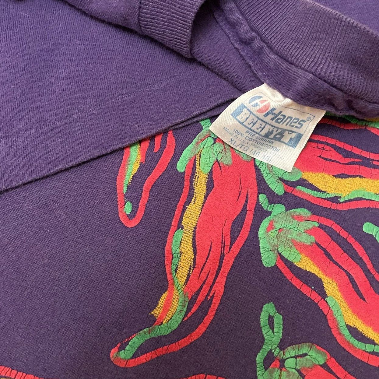 Vintage **VTG 90s Chilli Peppers Art Nature Tee Mens Size XL Purple** User: VTG 90s Chilli Peppers Art Nature Tee Mens Size XL Purple Size US XL / EU 56 / 4 - 2 Thumbnail