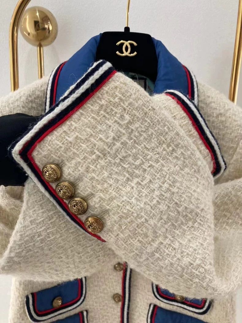 Gucci Gucci Stud-beaded bow doll collar tweed coat Size XS / US 0-2 / IT 36-38 - 4 Thumbnail