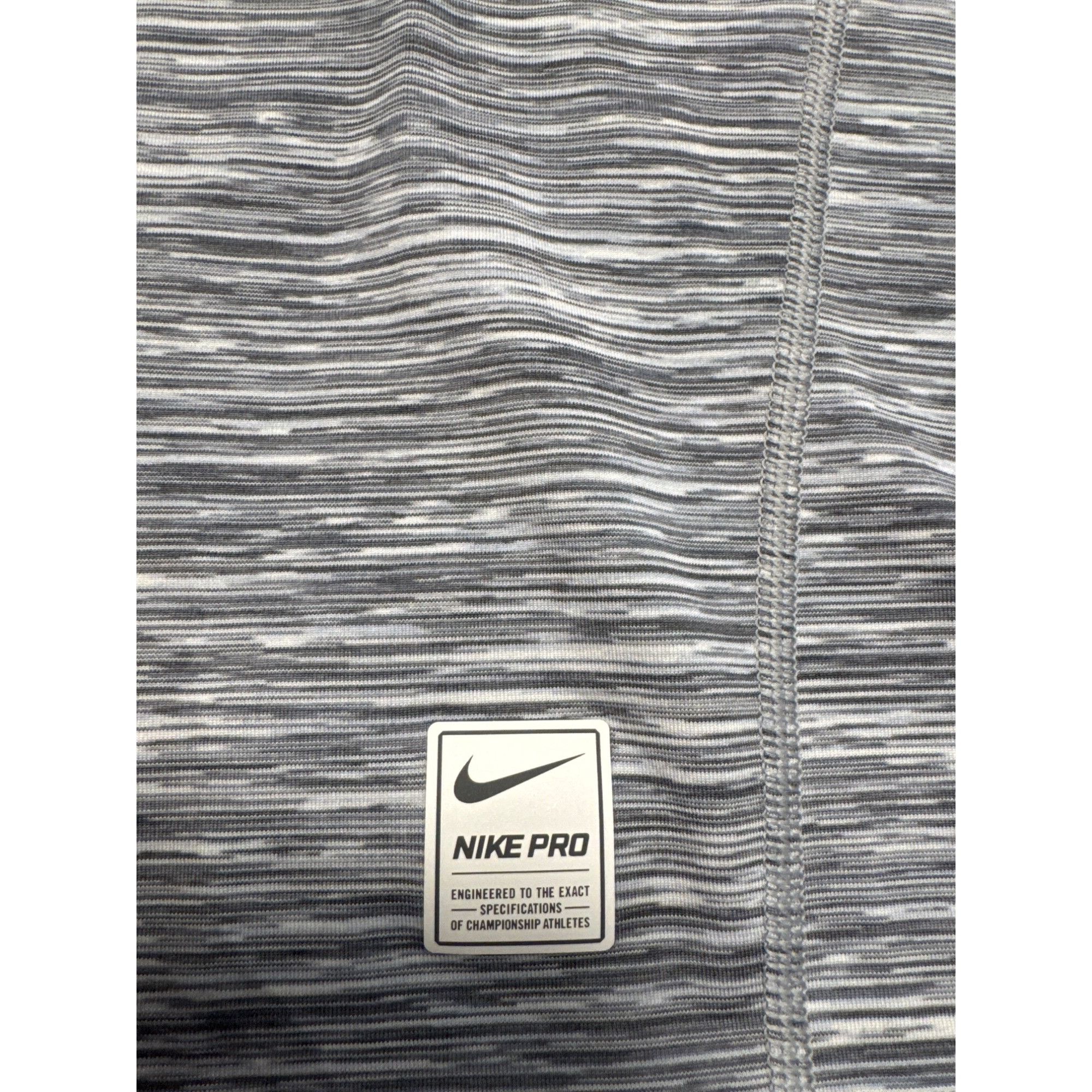 Nike Nike Pro Mens gray Fitted Short Sleeve Training T Shirt Lar Size US L / EU 52-54 / 3 - 2 Thumbnail