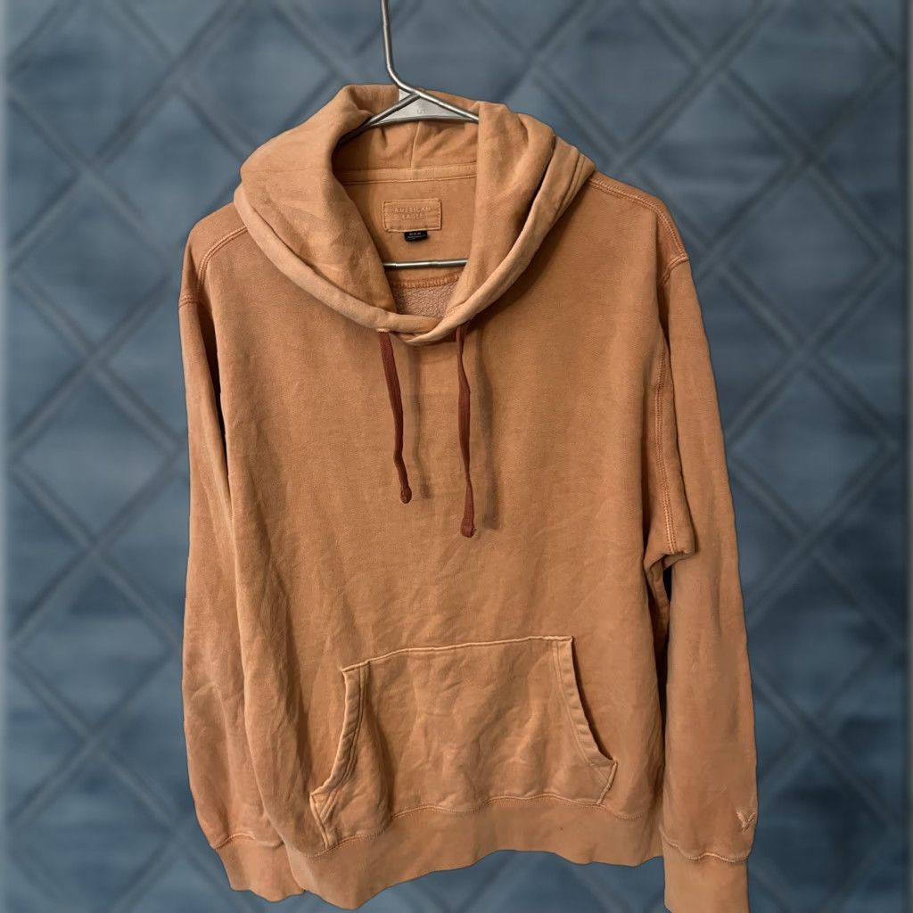 American Eagle Outfitters American Eagle Outfitters Hoodie Unisex Medium Orange Sweatshirt Pullover Hooded Pockets Crew Neck Size US M / EU 48-50 / 2 - 1 Thumbnail