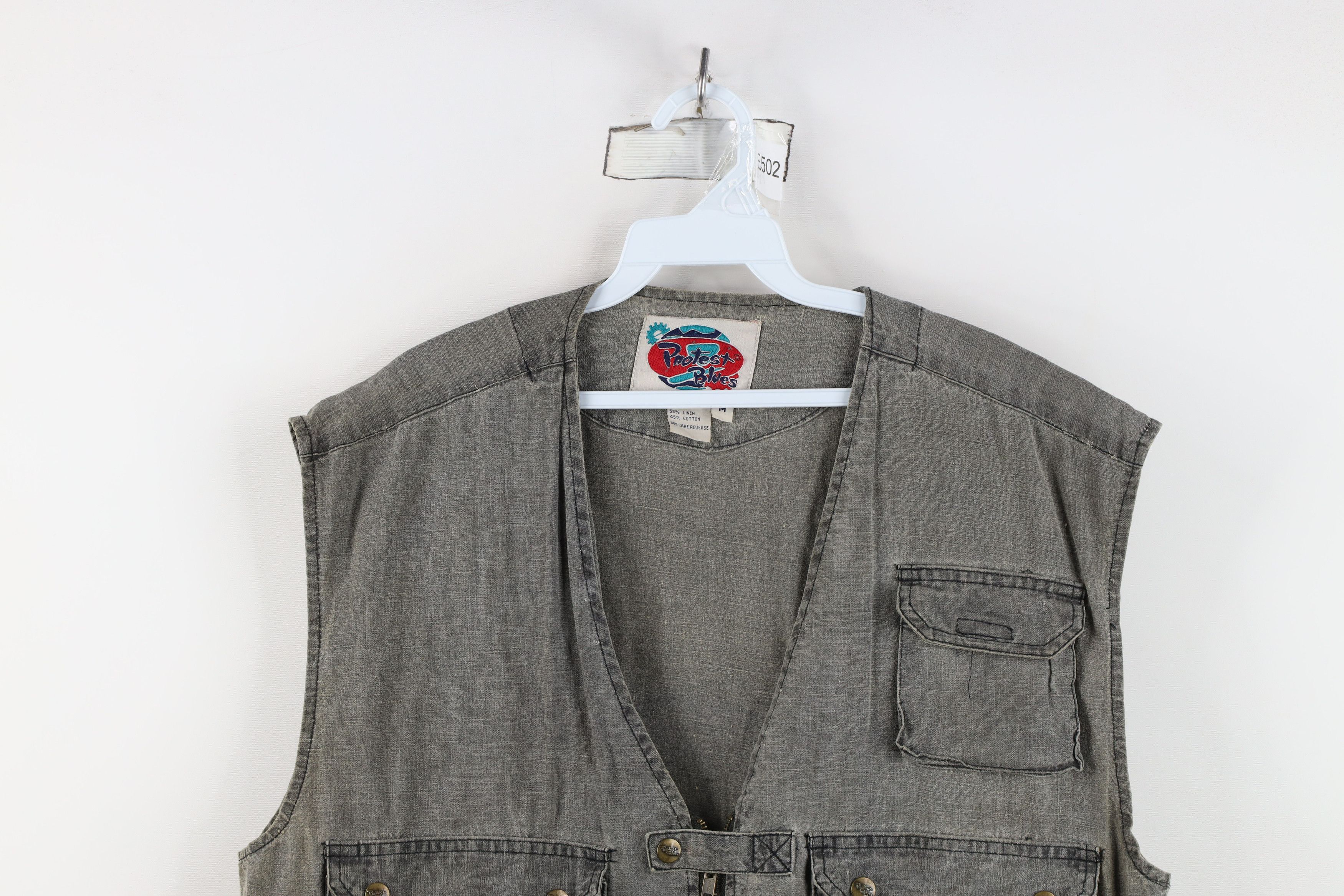 Vintage Vintage 90s North American Fishing Club Vest Jacket Gray Size US M / EU 48-50 / 2 - 2 Thumbnail