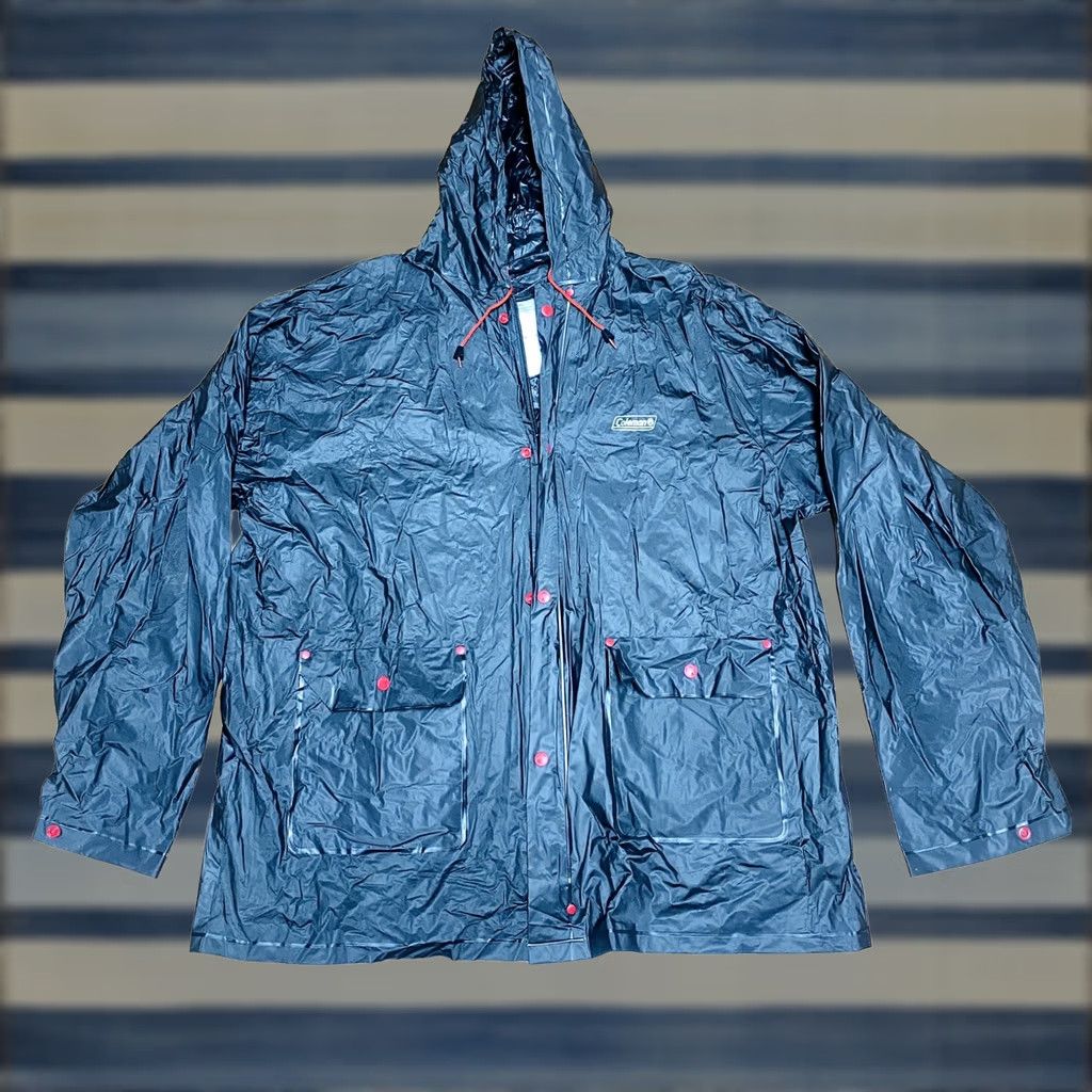 Rains Coleman Mens Hooded Rain Jacket Black L Zip Buckle Button Rain Coat Outdoor 300 Warmth Hiking Travel Workwear Regular Mid-Length Vintage No Size US L / EU 52-54 / 3 - 1 Thumbnail