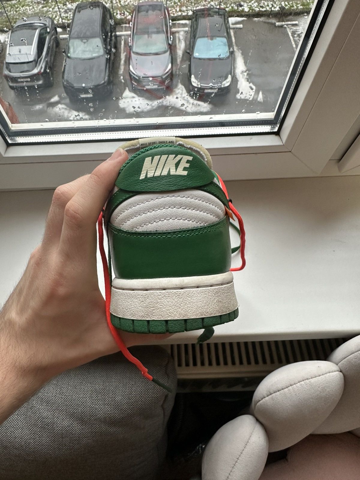 Nike × Off-White Nike dunk x Off-White pine green Size US 11 / EU 44 - 5 Thumbnail