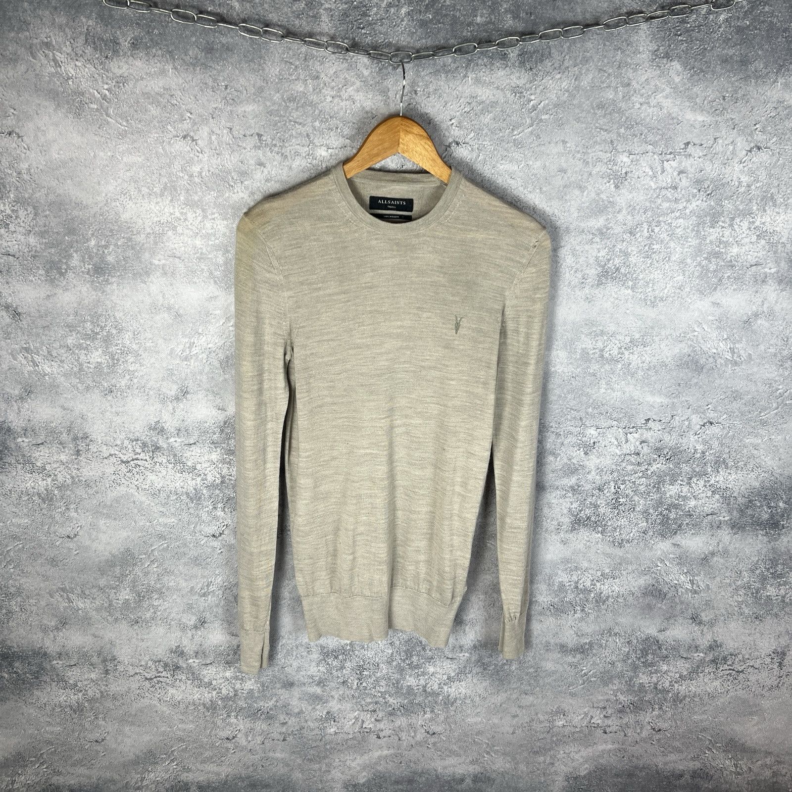 Allsaints Allsaints Sweater Men's Size S Beige Long Sleeve ` Size US S / EU 44-46 / 1 - 1 Thumbnail