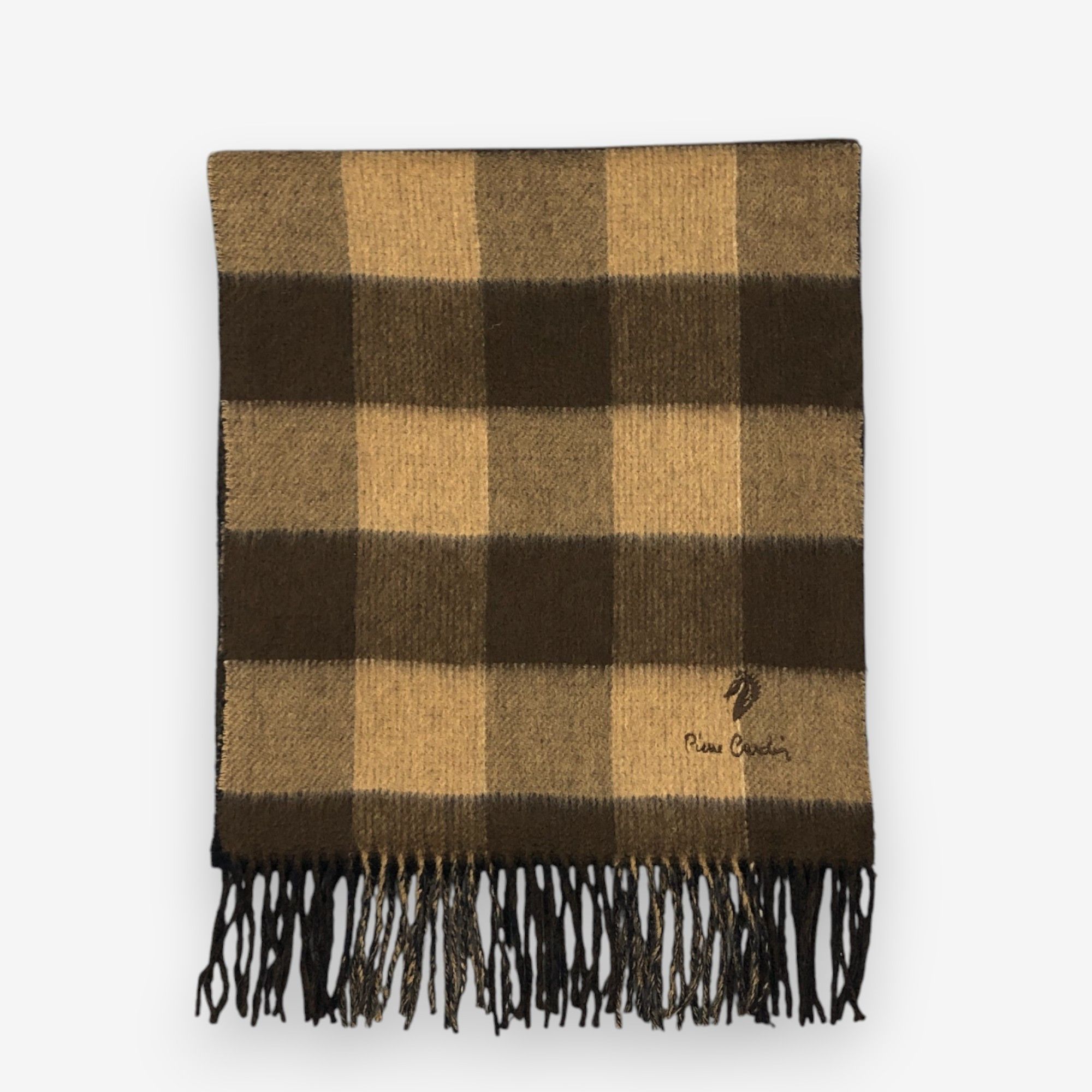 Pierre Cardin Vintage Pierre Cardin Scarf Muffler Wool Plaid Scarves Size ONE SIZE - 2 Thumbnail