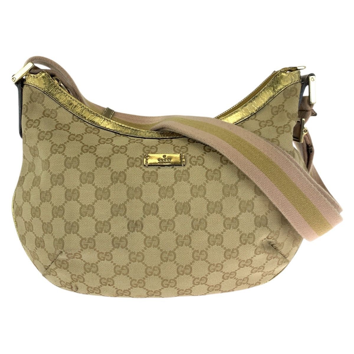 Gucci Gucci Gucci GG Canvas Patent Leather Shoulder Bag Textile Shoulder Bag 181092 DUTY FREE for USA Size ONE SIZE - 1 Thumbnail