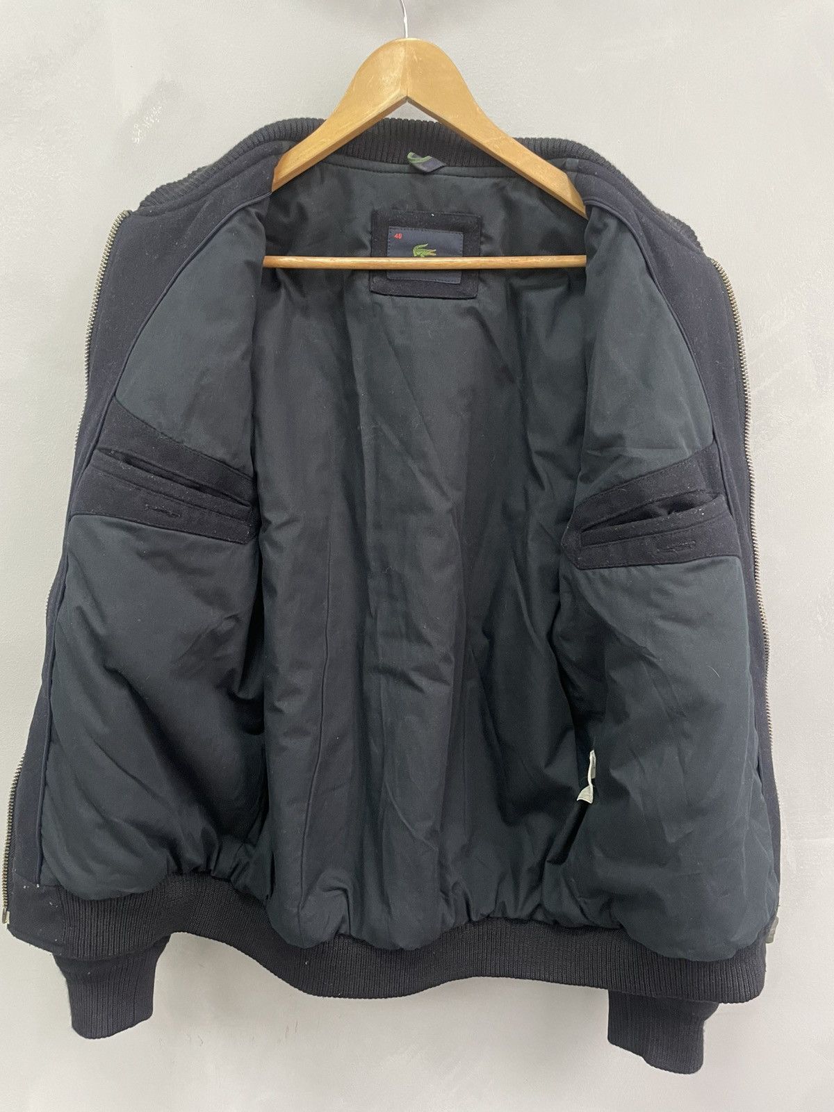 Japanese Brand × Lacoste × Vintage VINTAGE WOOL LACOSTE 2000s bomber jacket Y2K JAPANESE Size US M / EU 48-50 / 2 - 6 Thumbnail