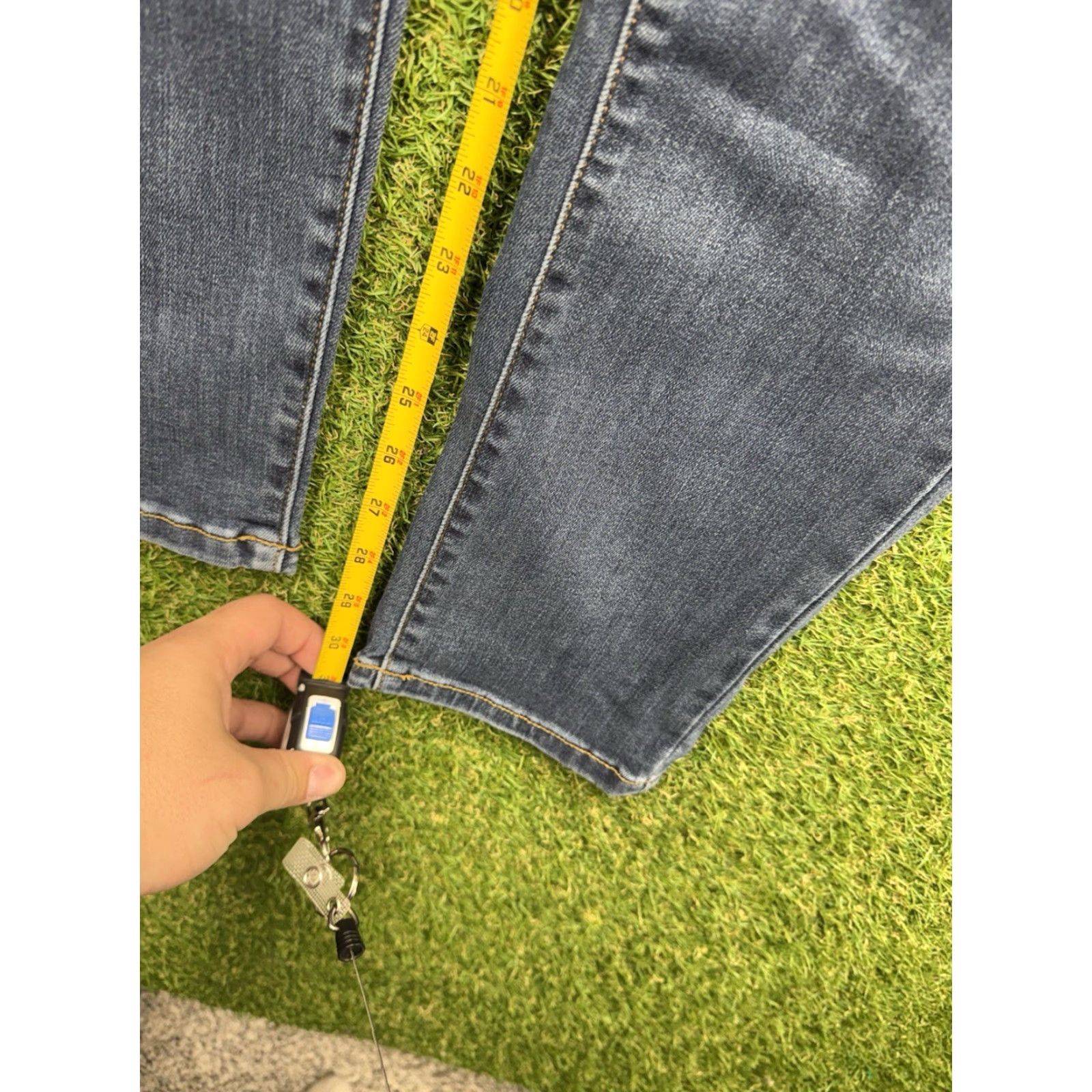 Denime Judy Blue Jeans Womens Jeans 15/32 Relaxed Fit Mid Rise Dark Wash Denim NWT Blue 5-Pocket Mens? Size 24" / US 00 / IT 34 - 3 Thumbnail