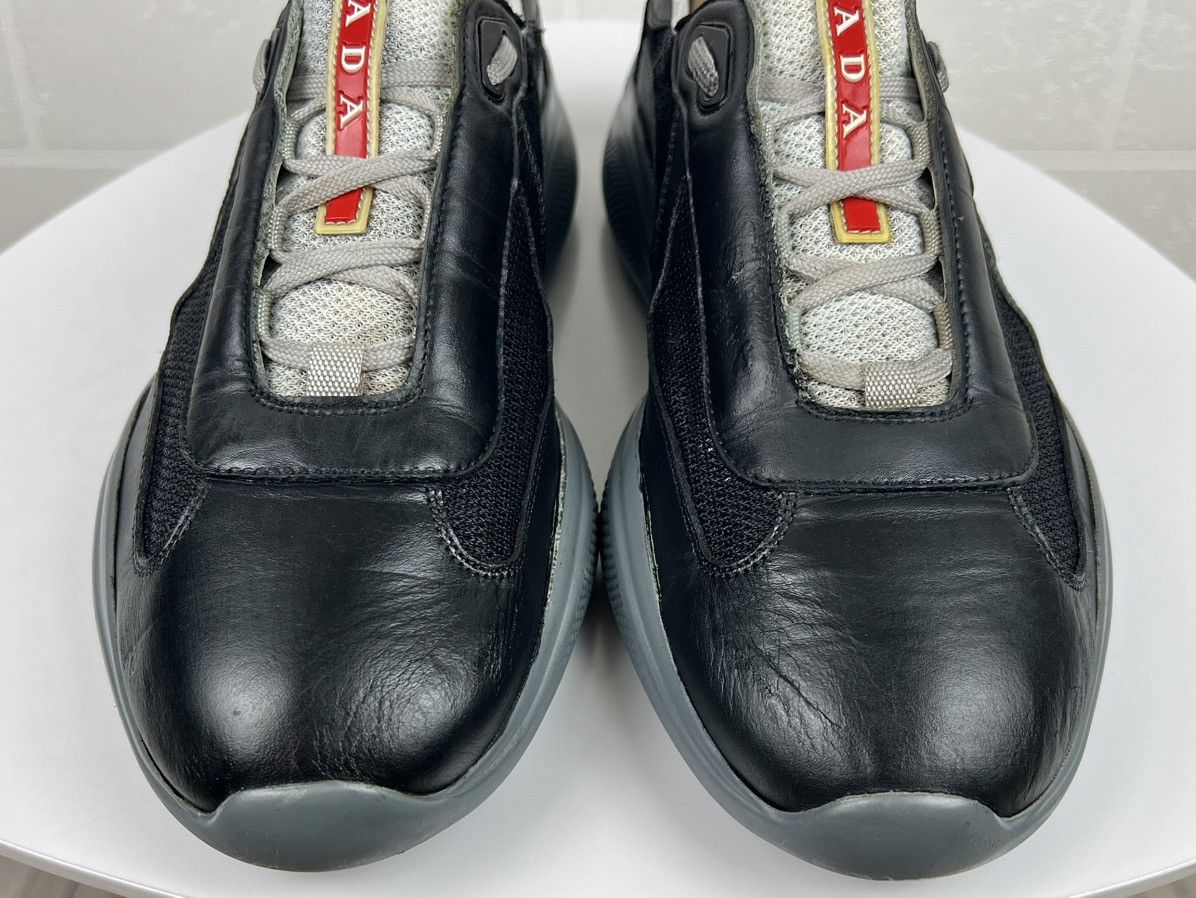 Prada PRADA Sneakers AMERICAS CUP Leather Fabric Shoes Red Tab Men Size US 8 / EU 41 - 8 Thumbnail