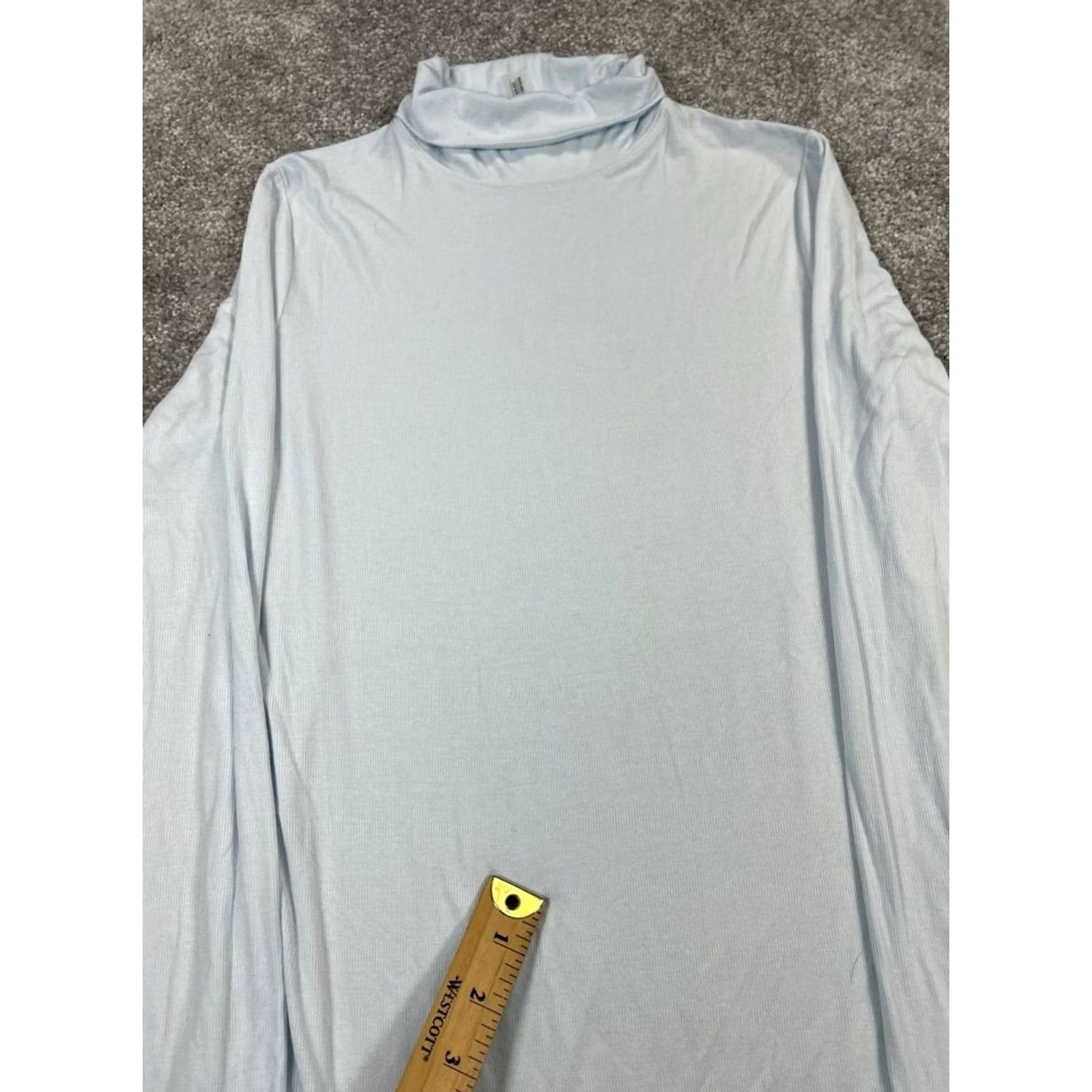 Outdoor Voices Outdoor Voices Women Medium Blue Knit Turtleneck Size M / US 6-8 / IT 42-44 - 4 Thumbnail