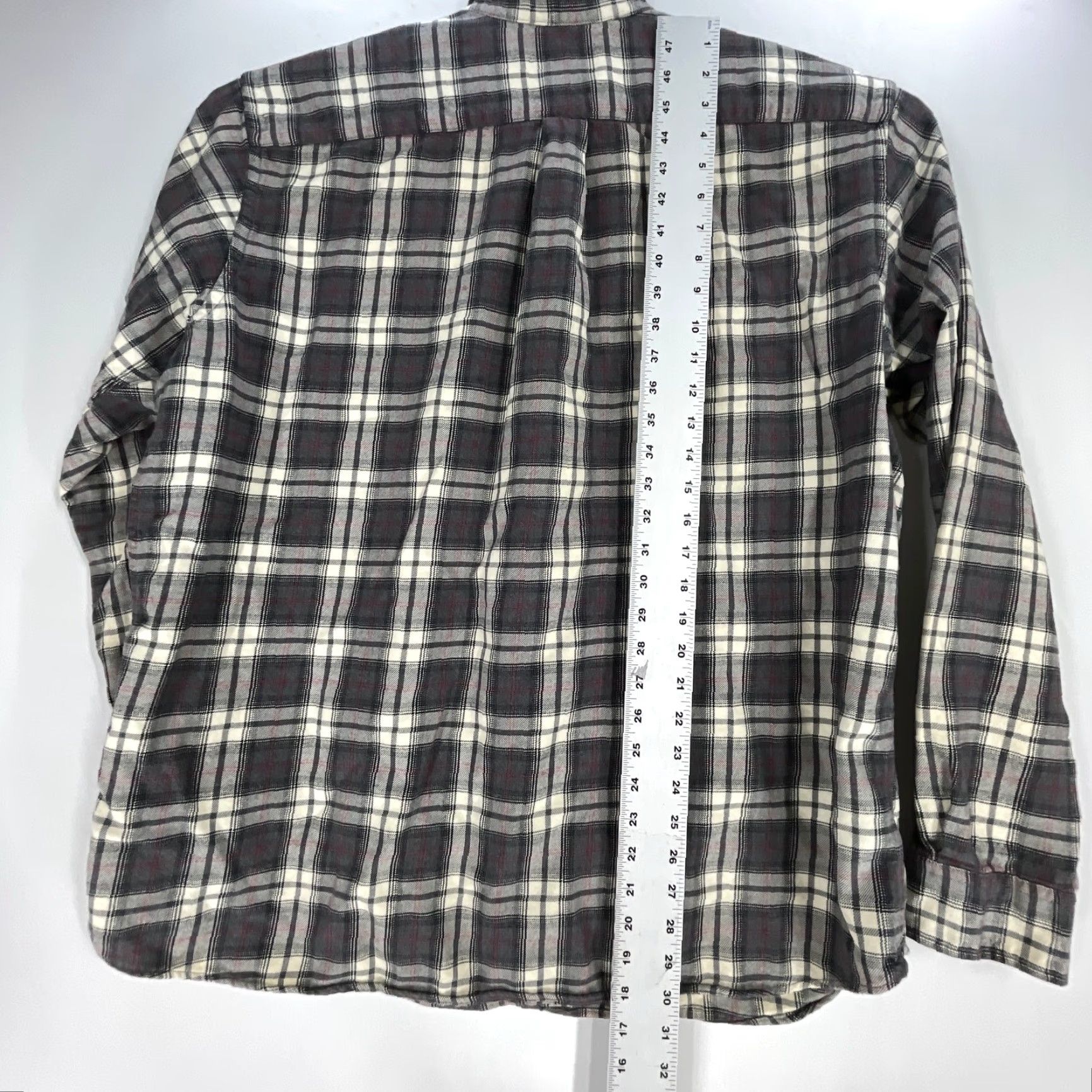 Eddie Bauer Eddie Bauer Shirt Men XL Gray White Red Plaid Long Sleeve Button-Up Casual Travel MENS Size US XL / EU 56 / 4 - 5 Thumbnail