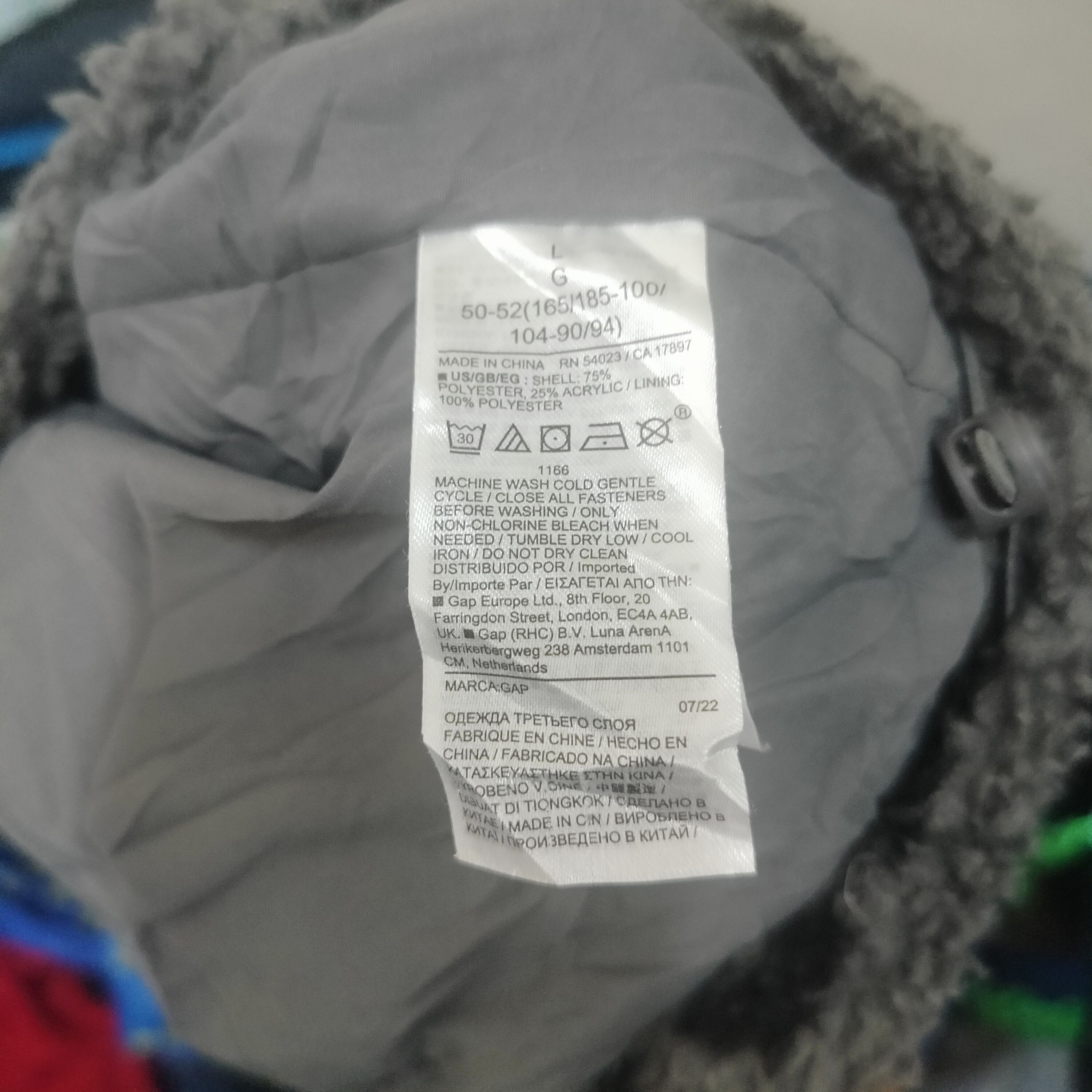 Gap GAP 1969 Spell Out Fleece Zipper Jacket Size L Size US L / EU 52-54 / 3 - 7 Thumbnail