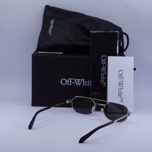 Off-White Off-White Off-White OERI14H LYNN 7606 Sunglasses Gold Oval Size ONE SIZE - 9 Thumbnail