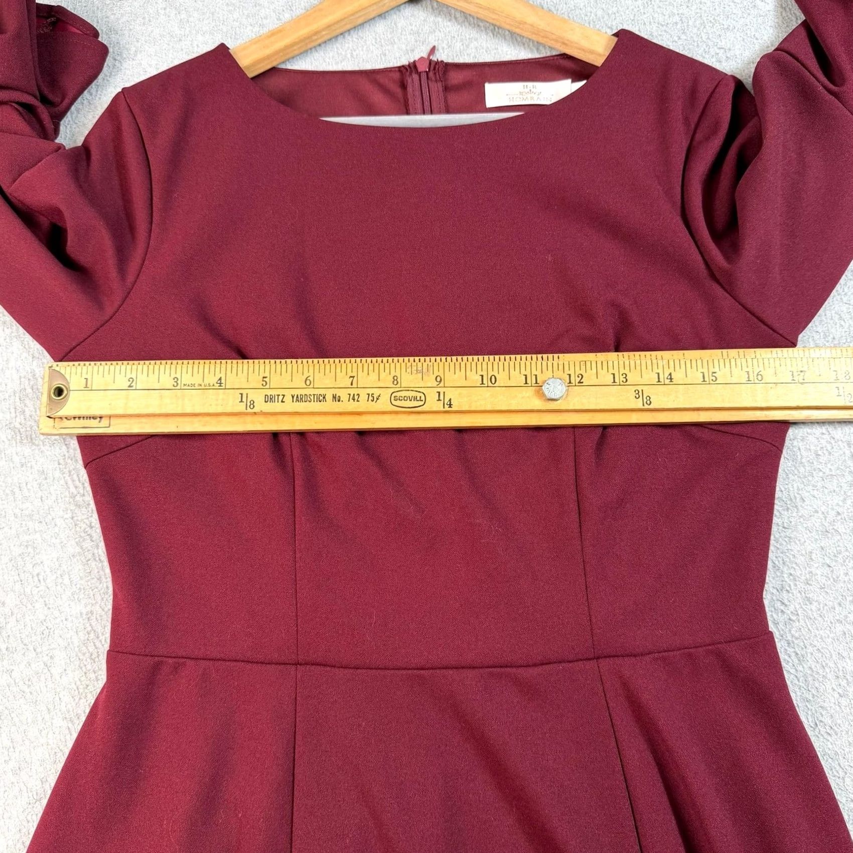Bell HOMRAIN Dress Women M Red Maxi Fit & Flare Bell Sleeve Formal Wedding Size M / US 6-8 / IT 42-44 - 6 Thumbnail