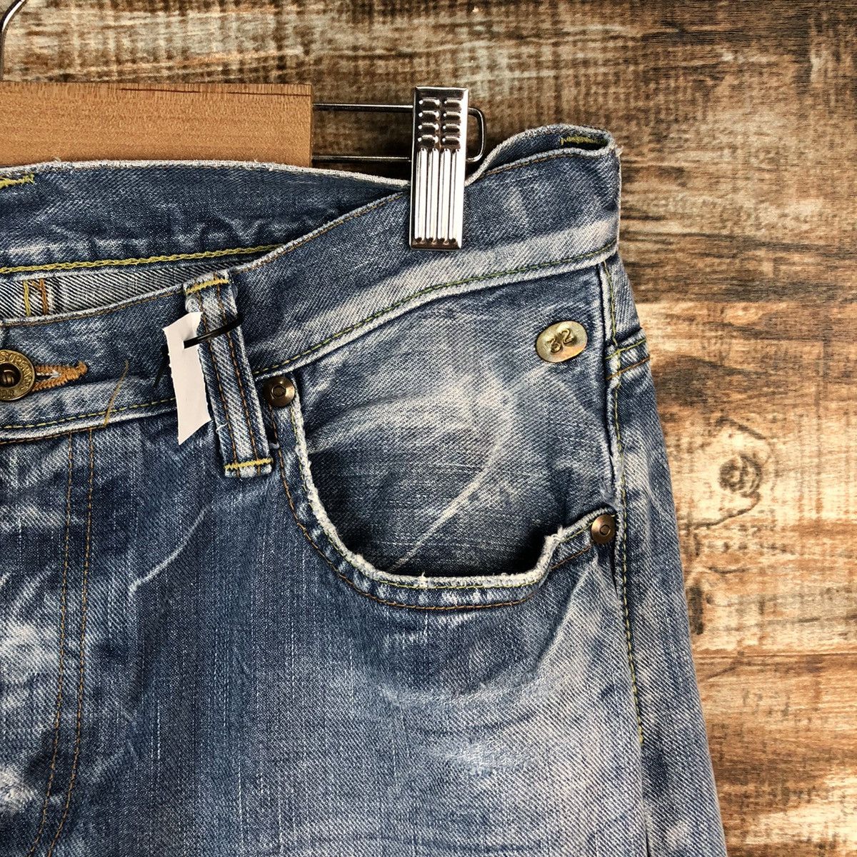 The Superior Labor DL The Superior Labor selvedge Distressed Denim Pants #A2445 Size US 32 / EU 48 - 8 Thumbnail