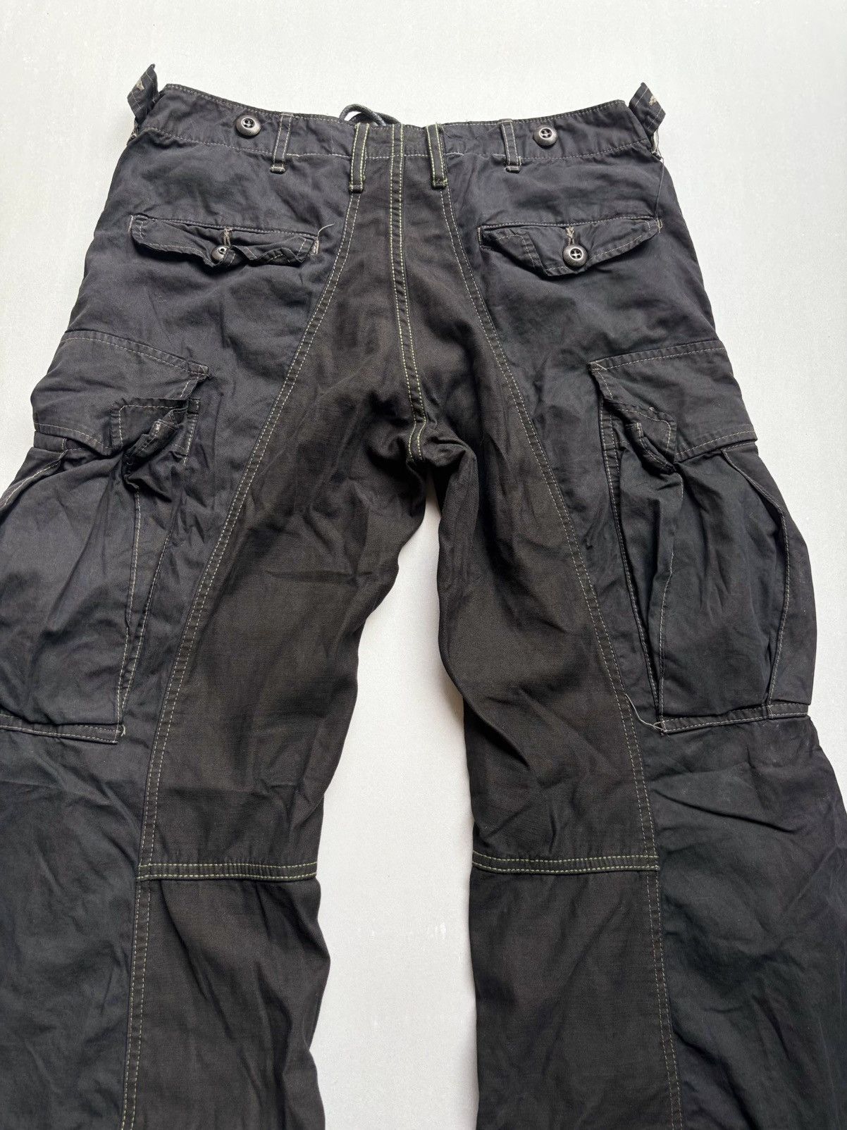 Japanese Brand blue way lace up flare cargo pants Size US 28 / EU 44 - 4 Thumbnail