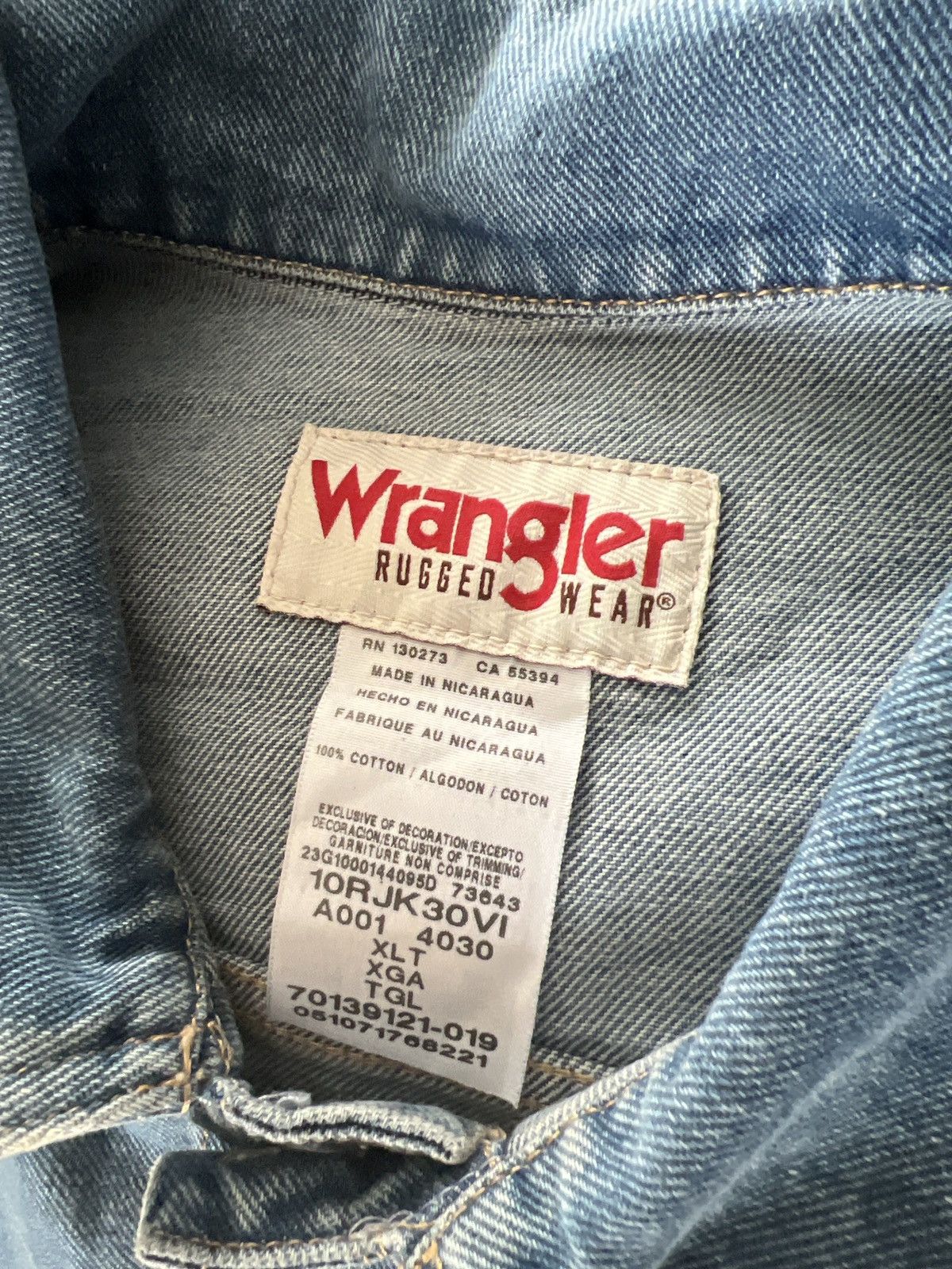 Wrangler Wrangler Rugged Wear Denim Jacket Size US XL / EU 56 / 4 - 7 Thumbnail