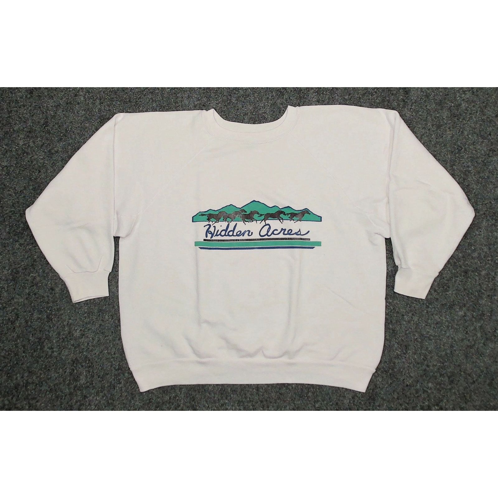 Vintage Discus Athletic 80s Hidden Acres Boxy Slouchy Sweatshirt Size XL / US 12-14 / IT 48-50 - 3 Thumbnail