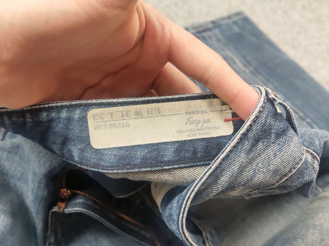 Diesel Diesel fayza relaxed low waist Distressed Denim Blue Jeans Size US 32 / EU 48 - 17 Thumbnail