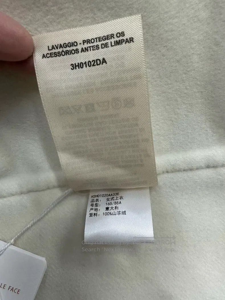 Hermes Hermes White cashmere coat Size XS / US 0-2 / IT 36-38 - 9 Thumbnail