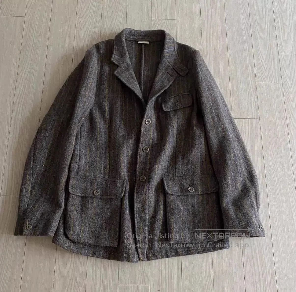 Dries Van Noten Multi Striped Button-Front Light Jacket. Size US M / EU 48-50 / 2 - 2 Thumbnail
