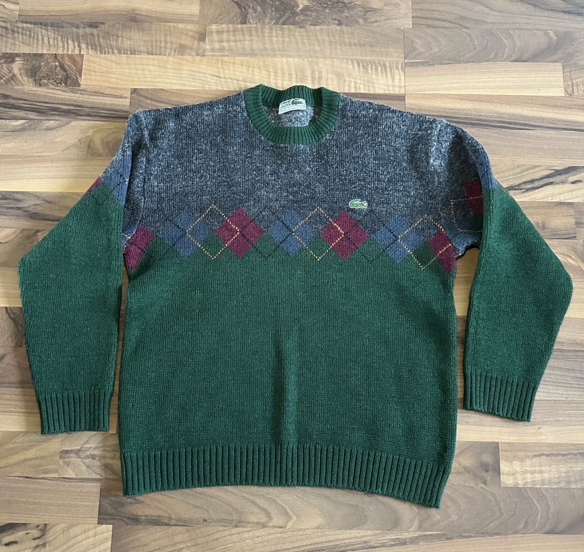 Lacoste Lacoste Vintage Argyle Sweater XL | Old Money Y2K Size US S / EU 44-46 / 1 - 5 Thumbnail