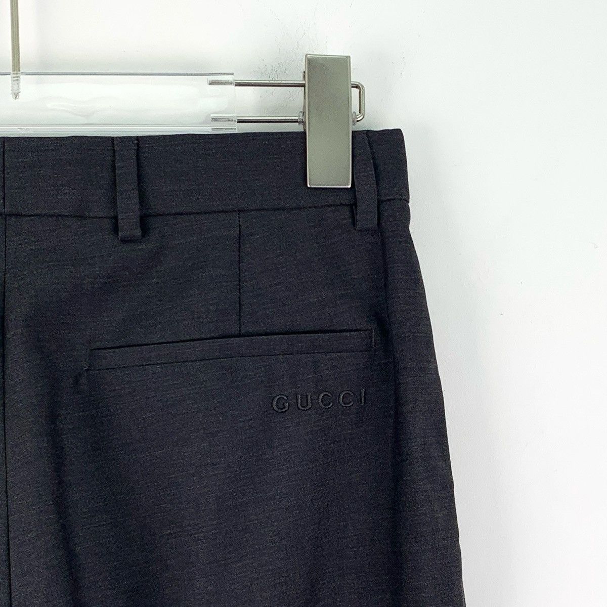 Gucci Gucci Black Grey Logo Letter Embroidered Casual Pants K26WX Size 26" / US 2 / IT 38 - 5 Thumbnail