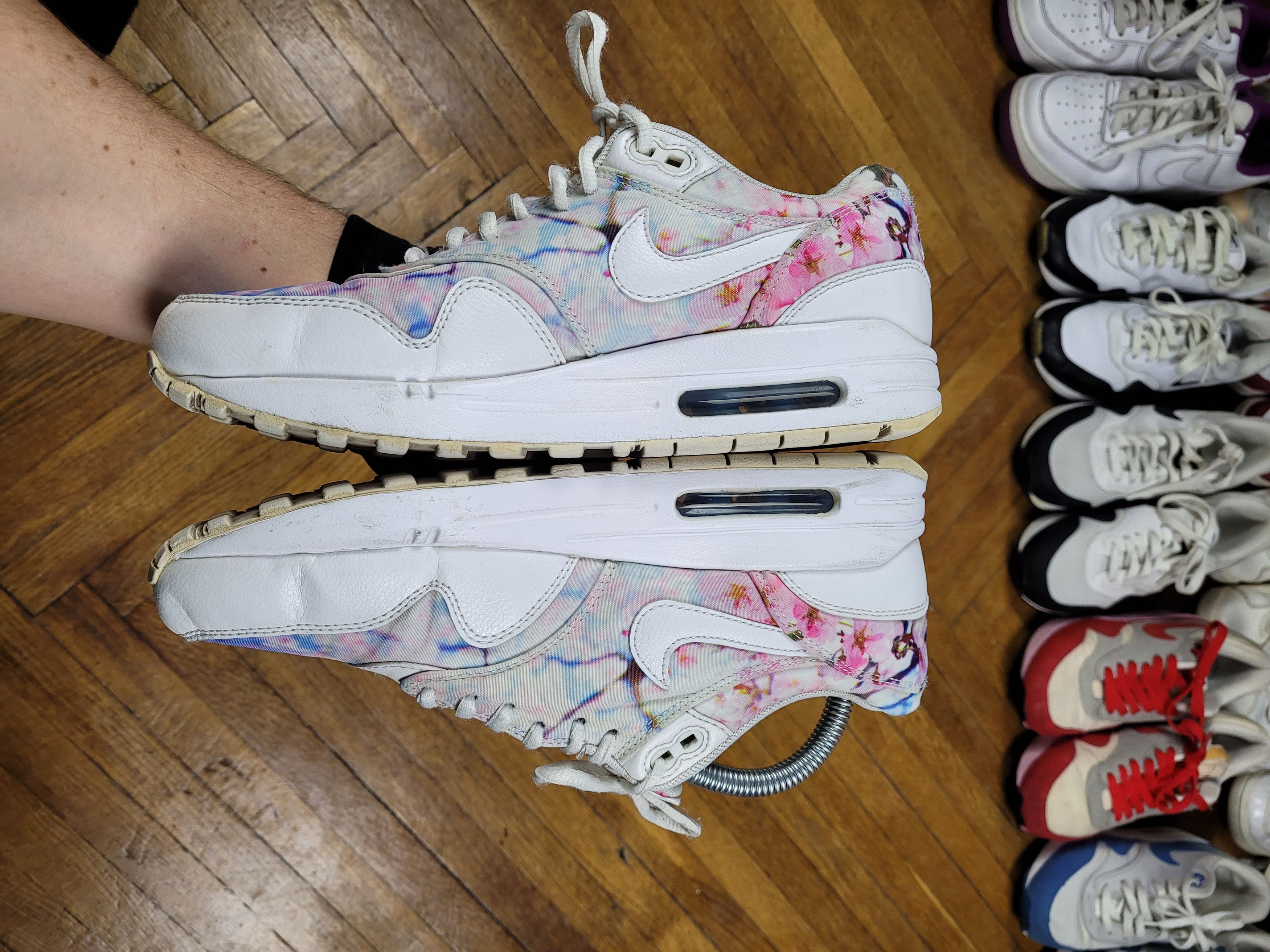 Nike 2015 Nike Air Max 1 Print Cherry Blossom Vintage flowers Size US 7.5 / IT 37.5 - 8 Thumbnail
