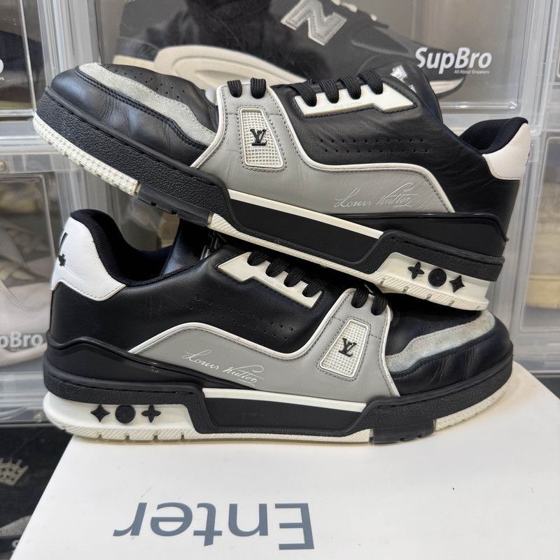 Louis Vuitton Louis Vuitton Trainer Black Stylish Sneakers -2508 Size US 9 / EU 42 - 8 Thumbnail