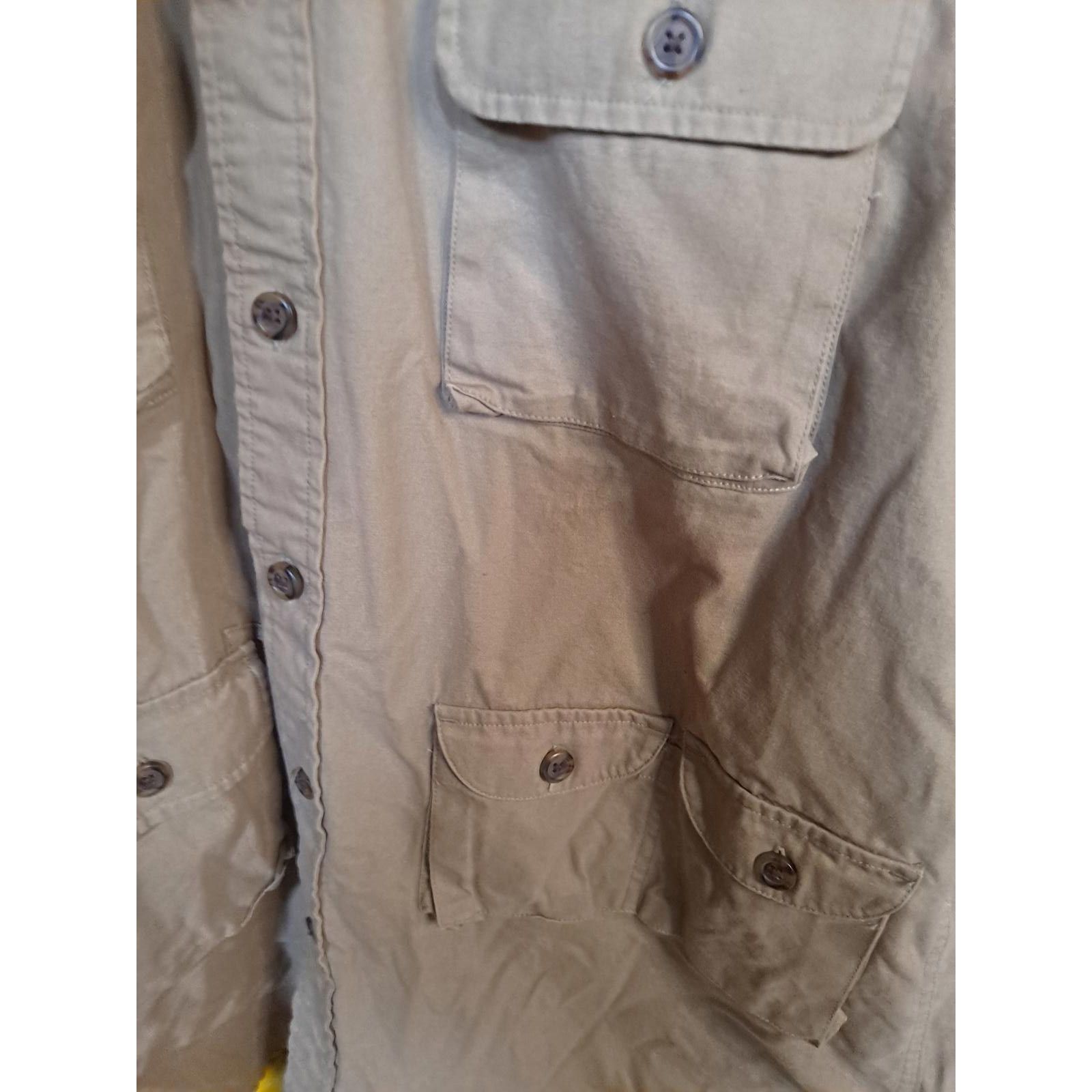 Other American Living Heavy Duty Tan Button Up with Corduroy Colla Size US L / EU 52-54 / 3 - 3 Thumbnail
