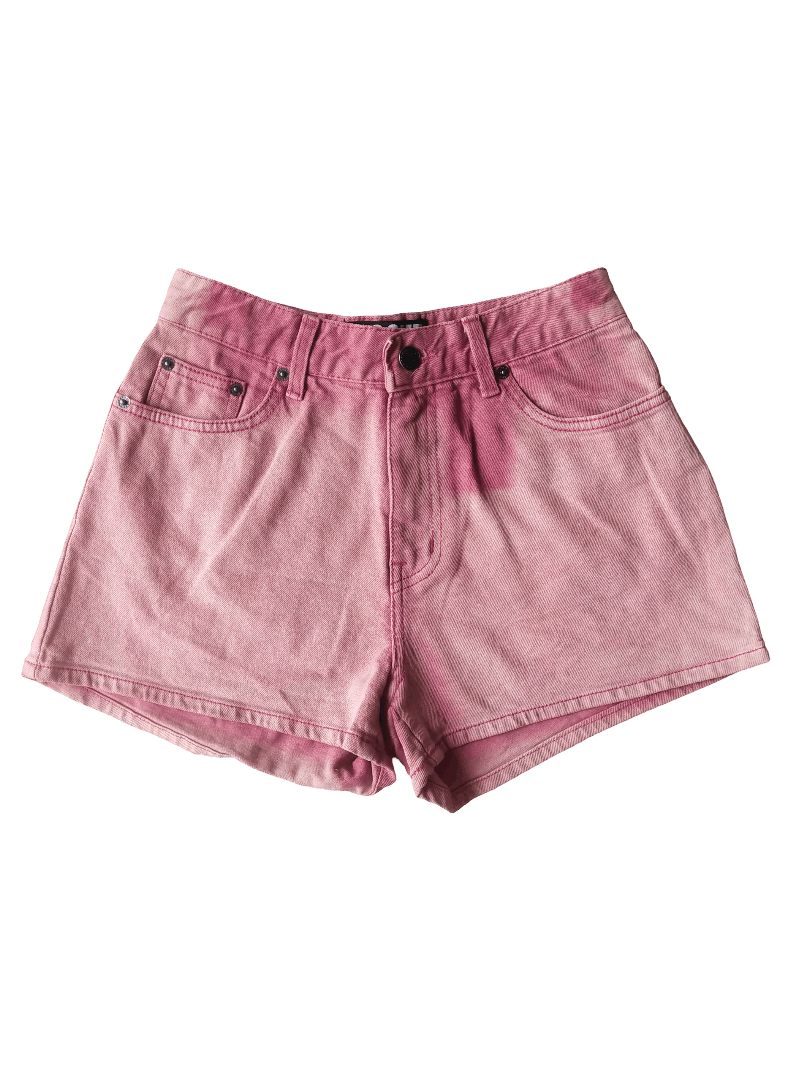 MSCHF MSCHF Pink Denim High-Waist Shorts Korea Size 27" / US 4 / IT 40 - 4 Thumbnail