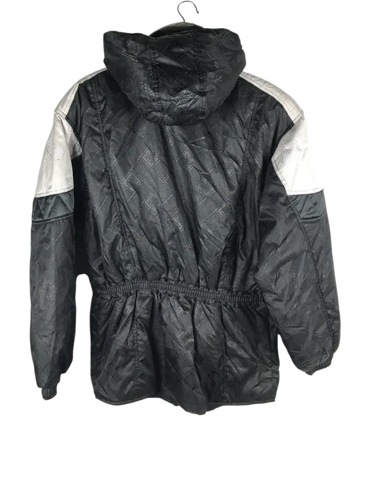 Japanese Brand × Vintage Vintage Windex Pro Snow Racer Ski Jacket 90s Black Silver Size US M / EU 48-50 / 2 - 2 Thumbnail