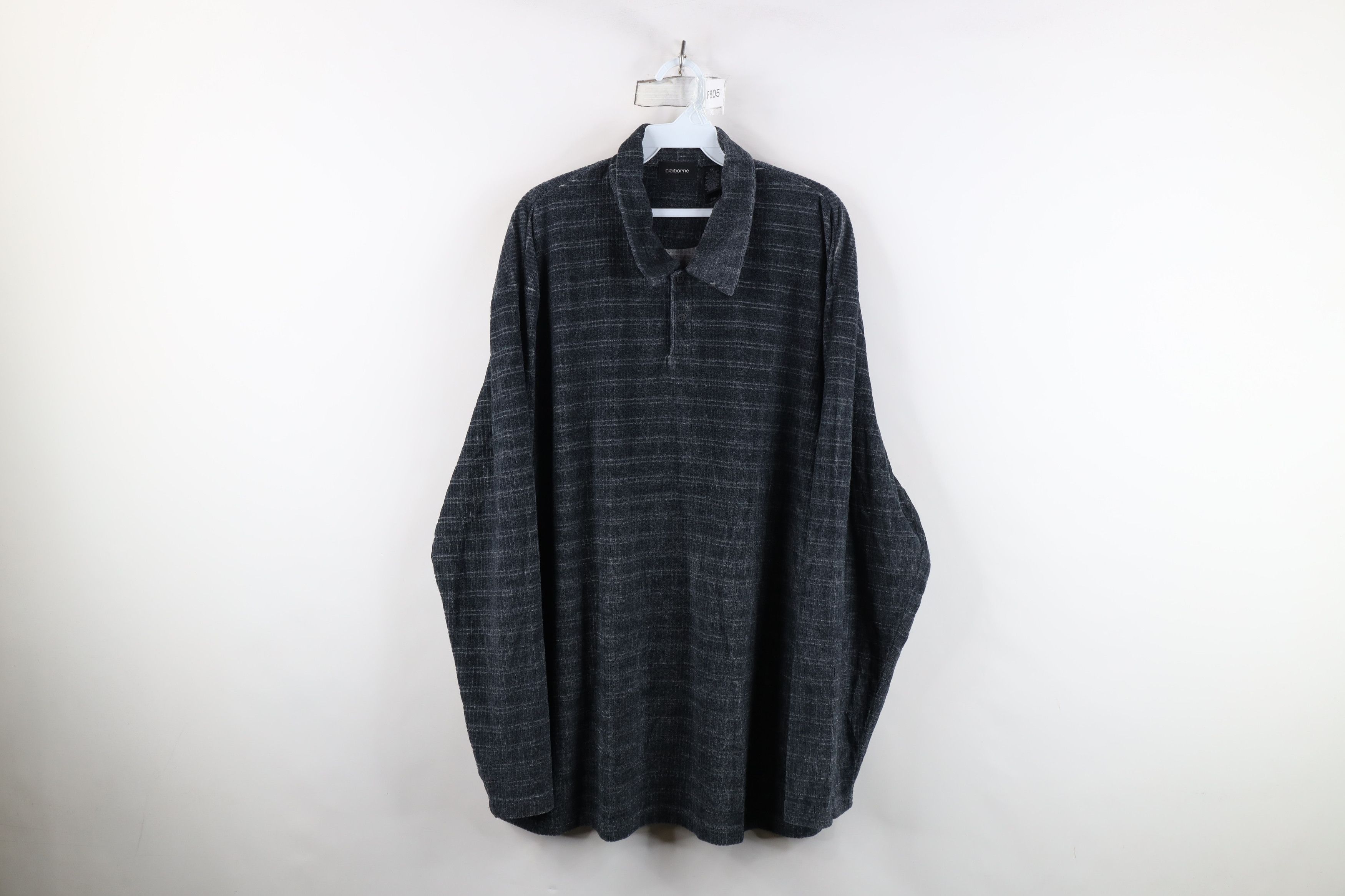 Vintage Vintage 90s Streetwear Knit Collared Fleece Polo Sweater Size US XXL / EU 58 / 5 - 1 Thumbnail