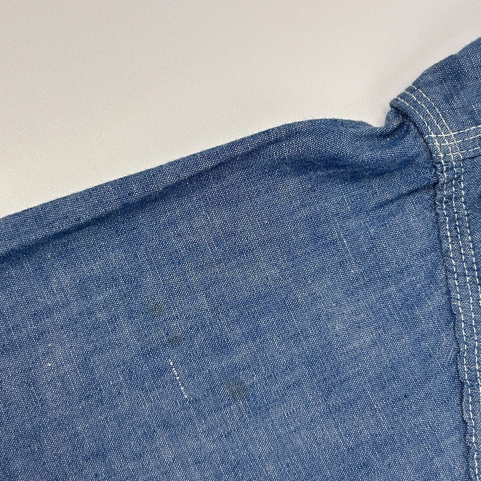 JCPenney Vintage 70s Orangutan Button Front Shirt Denim XL X-Large Size US XL / EU 56 / 4 - 4 Thumbnail