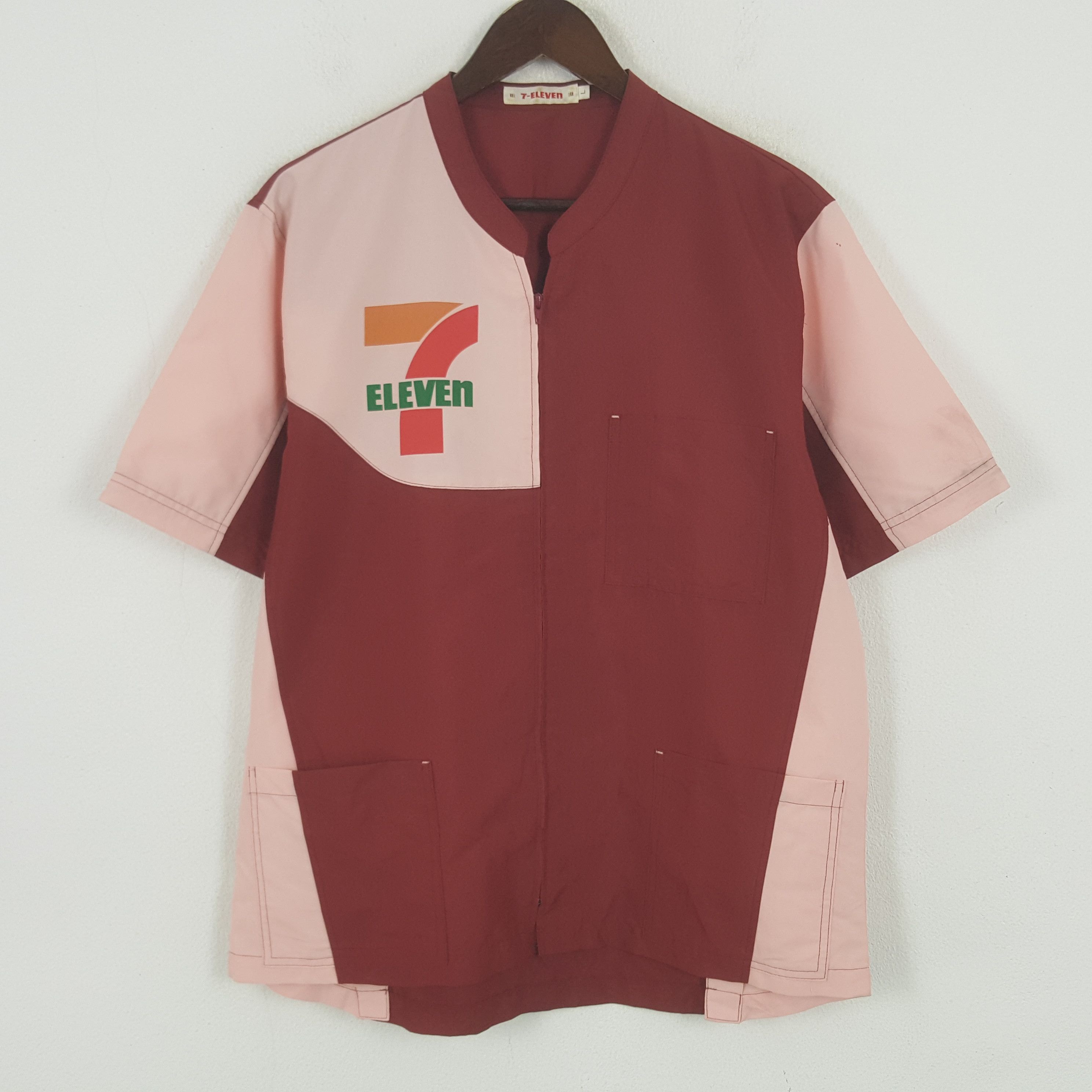Japanese Brand Vintage 7 Eleven Big Logo Uniform Japan Worker Jacket Size US L / EU 52-54 / 3 - 3 Thumbnail