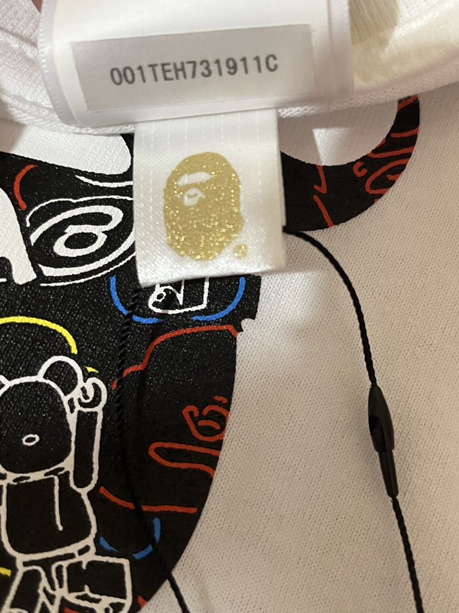 Bape × Medicom Toy A Bathing Ape College Tee X Medicom BearBricks NWT Size US XL / EU 56 / 4 - 7 Thumbnail