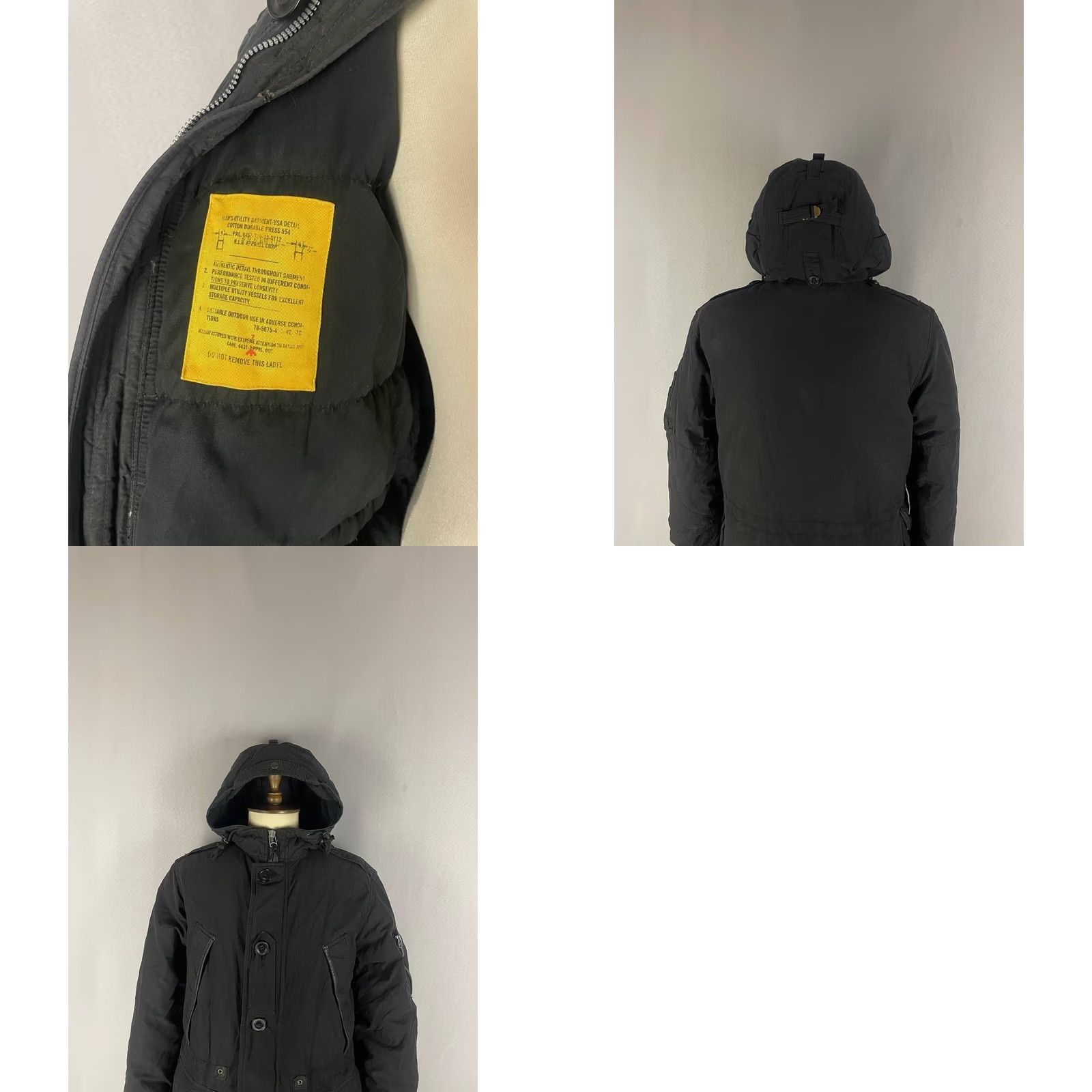 Polo Ralph Lauren Polo By Ralph Lauren Jacket Mens M Black Puffer Down Cotton Long Sleeve Size US M / EU 48-50 / 2 - 9 Thumbnail