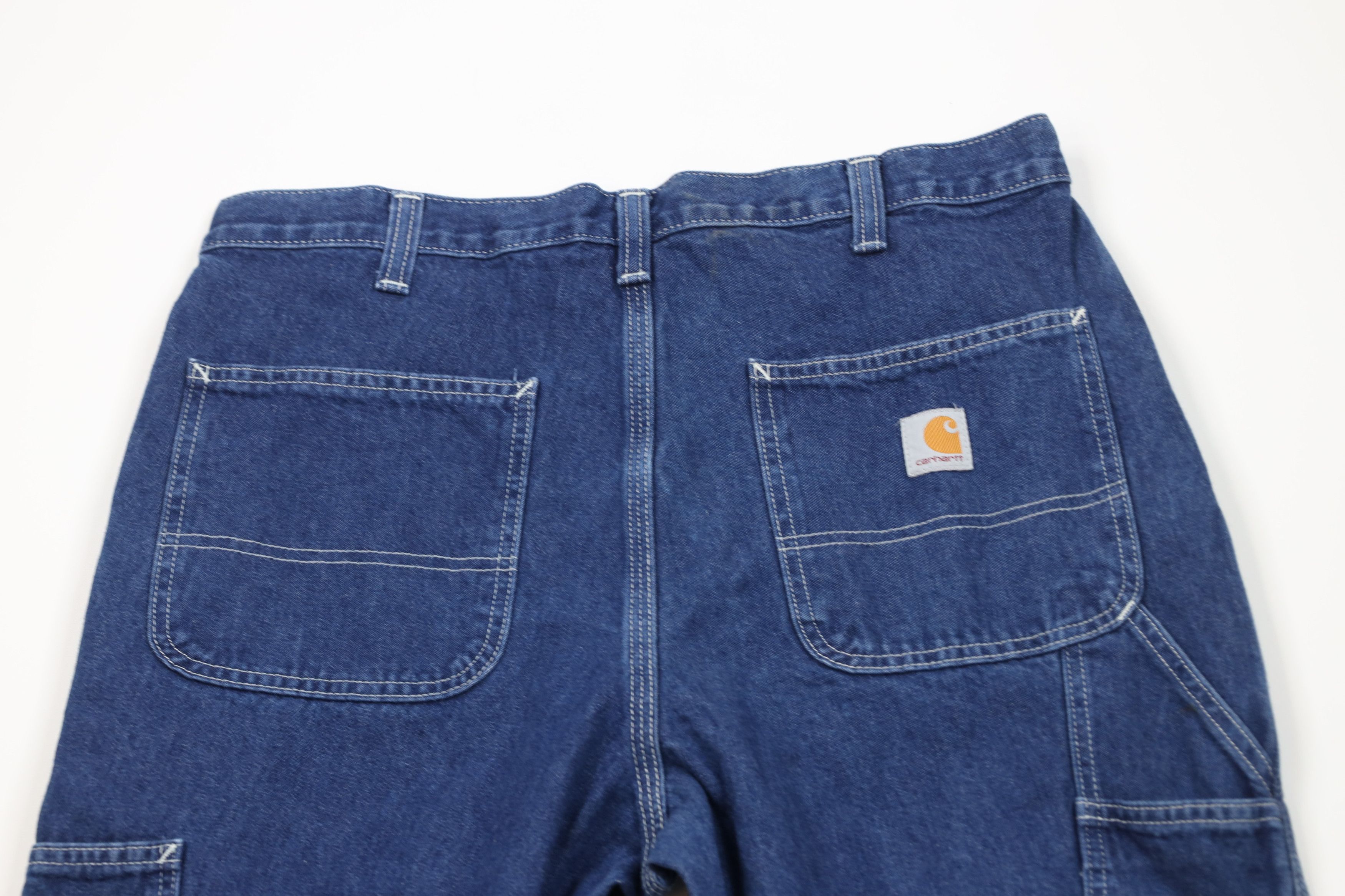 Carhartt Vintage Carhartt Spell Wide Leg Dungaree Denim Jeans Blue Size US 34 / EU 50 - 10 Thumbnail
