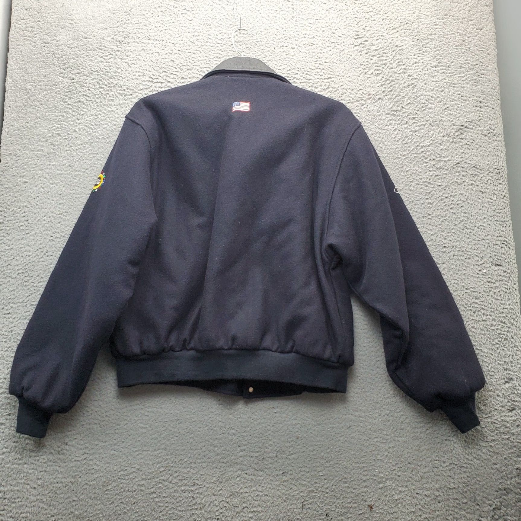 Ford VINTAGE DeMoulin UAW Ford Wool Jacket Men’s L Blue Full Zip Size US L / EU 52-54 / 3 - 2 Thumbnail