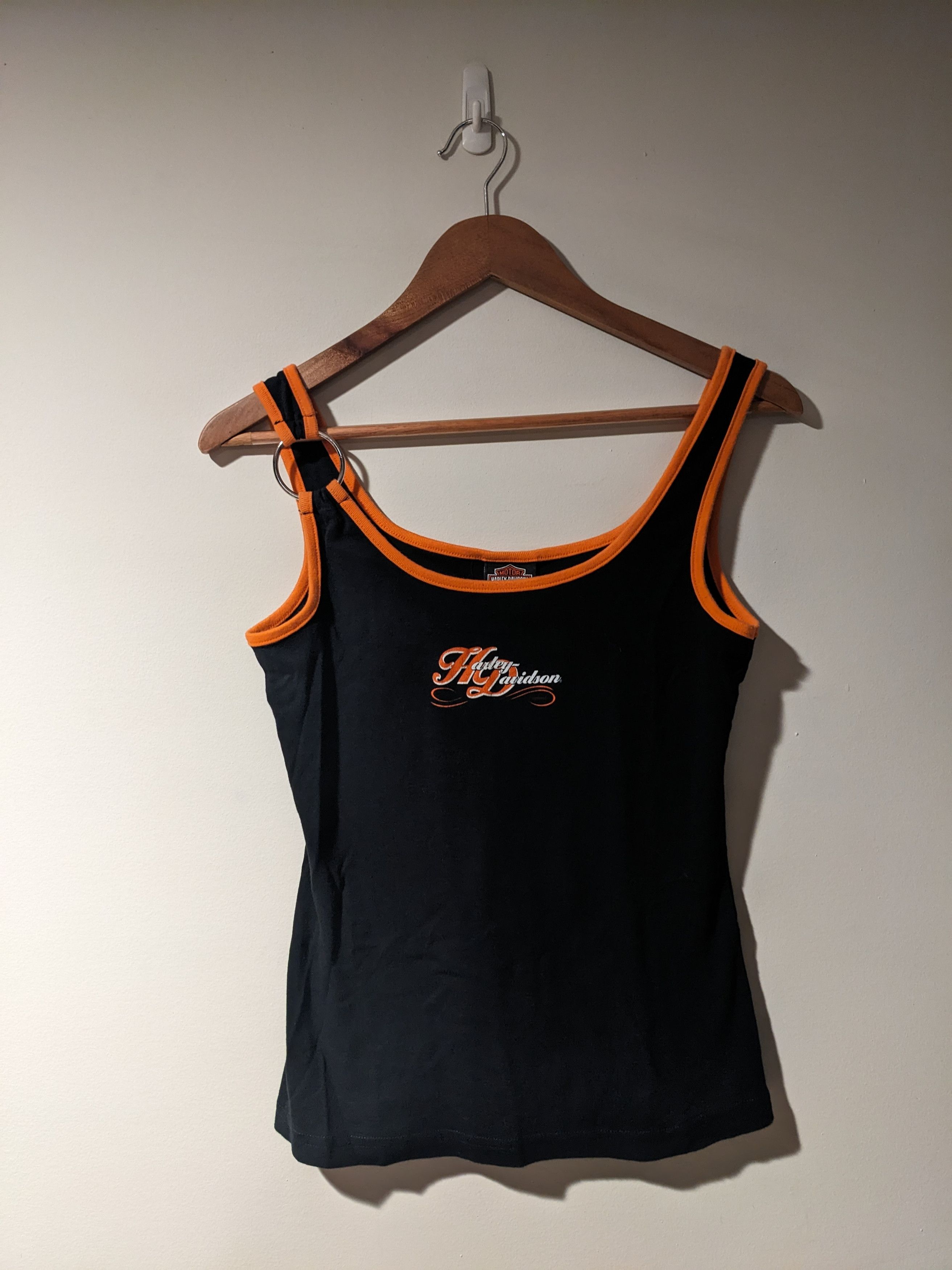 Harley Davidson × Vintage Vintage 2002 Harley Davidson Motorcycle Woman's Tank Top Size L / US 10 / IT 46 - 1 Thumbnail