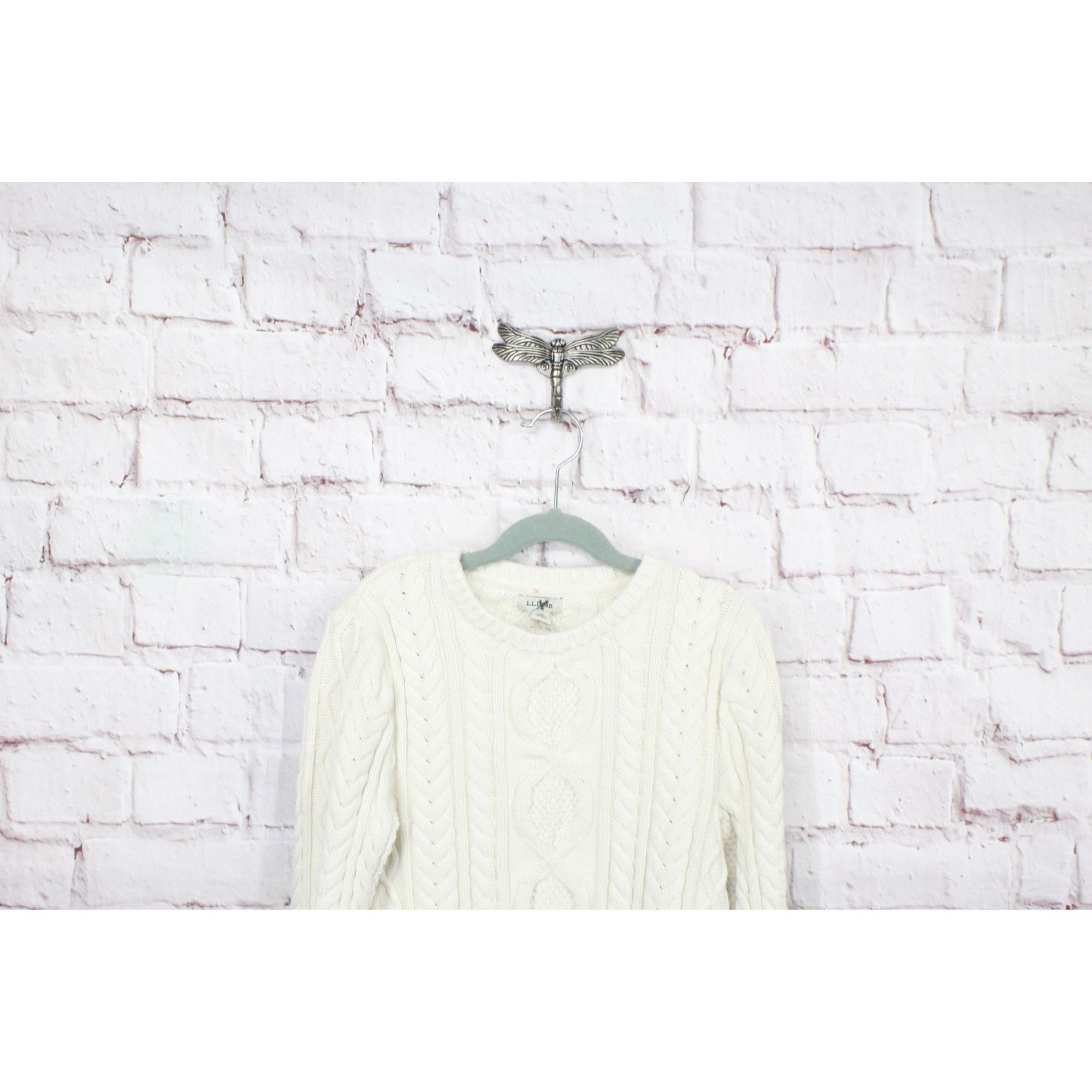 L.L. Bean LL Bean Women's Heritage Fisherman Sweater Crewneck Size XS / US 0-2 / IT 36-38 - 2 Thumbnail