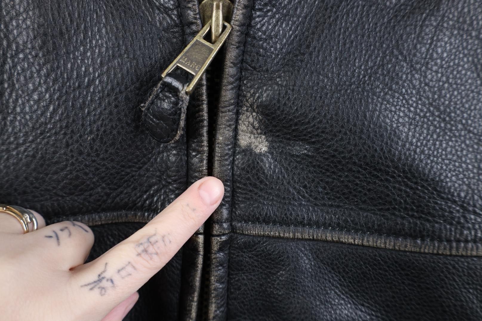 Vintage Vintage 90s Y2K Streetwear Leather Bomber Jacket Black Size US XL / EU 56 / 4 - 4 Thumbnail
