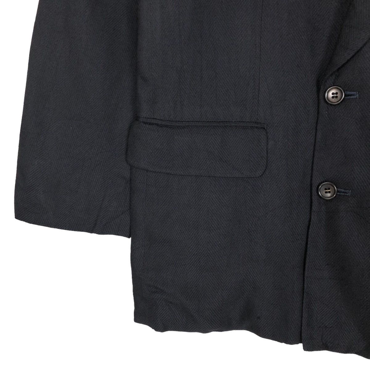 Comme des Garcons Vintage 90s Comme Des Garcons Homme Plus Silk Blazer Size US S / EU 44-46 / 1 - 4 Thumbnail