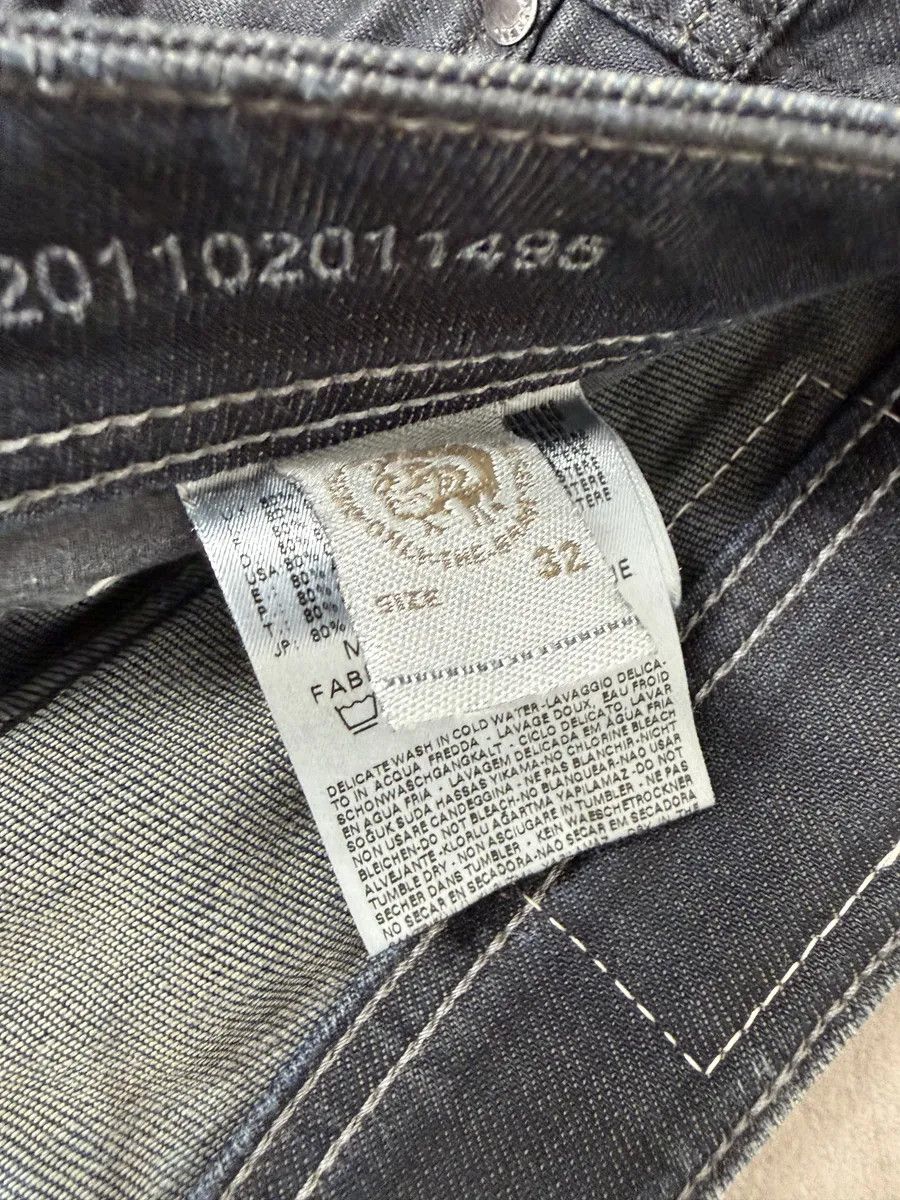 Diesel Diesel Black Stretch Biker Denim Jeans Size US 32 / EU 48 - 11 Thumbnail