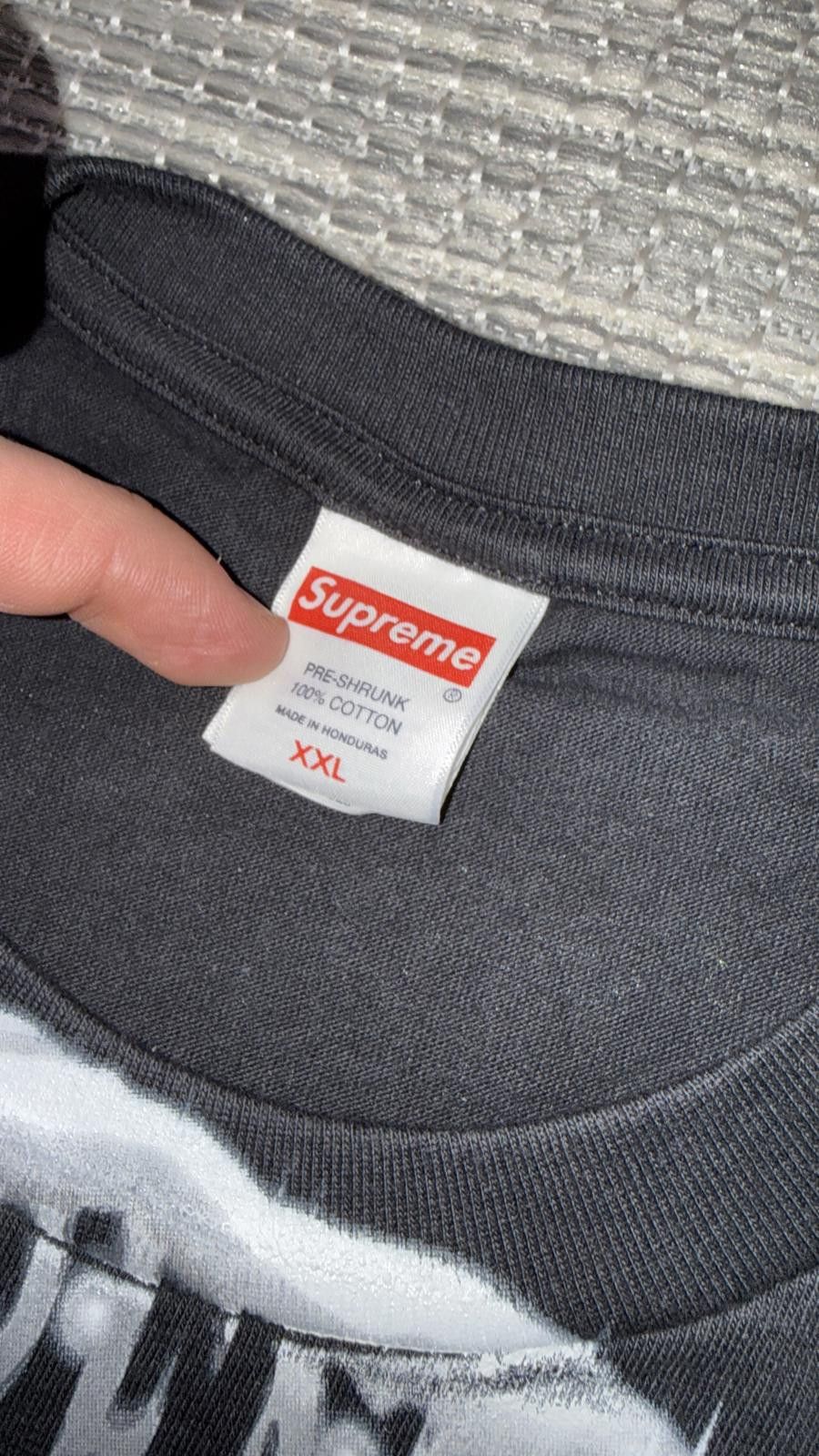 Supreme Supreme Black Flash Tee Size US XXL / EU 58 / 5 - 2 Thumbnail