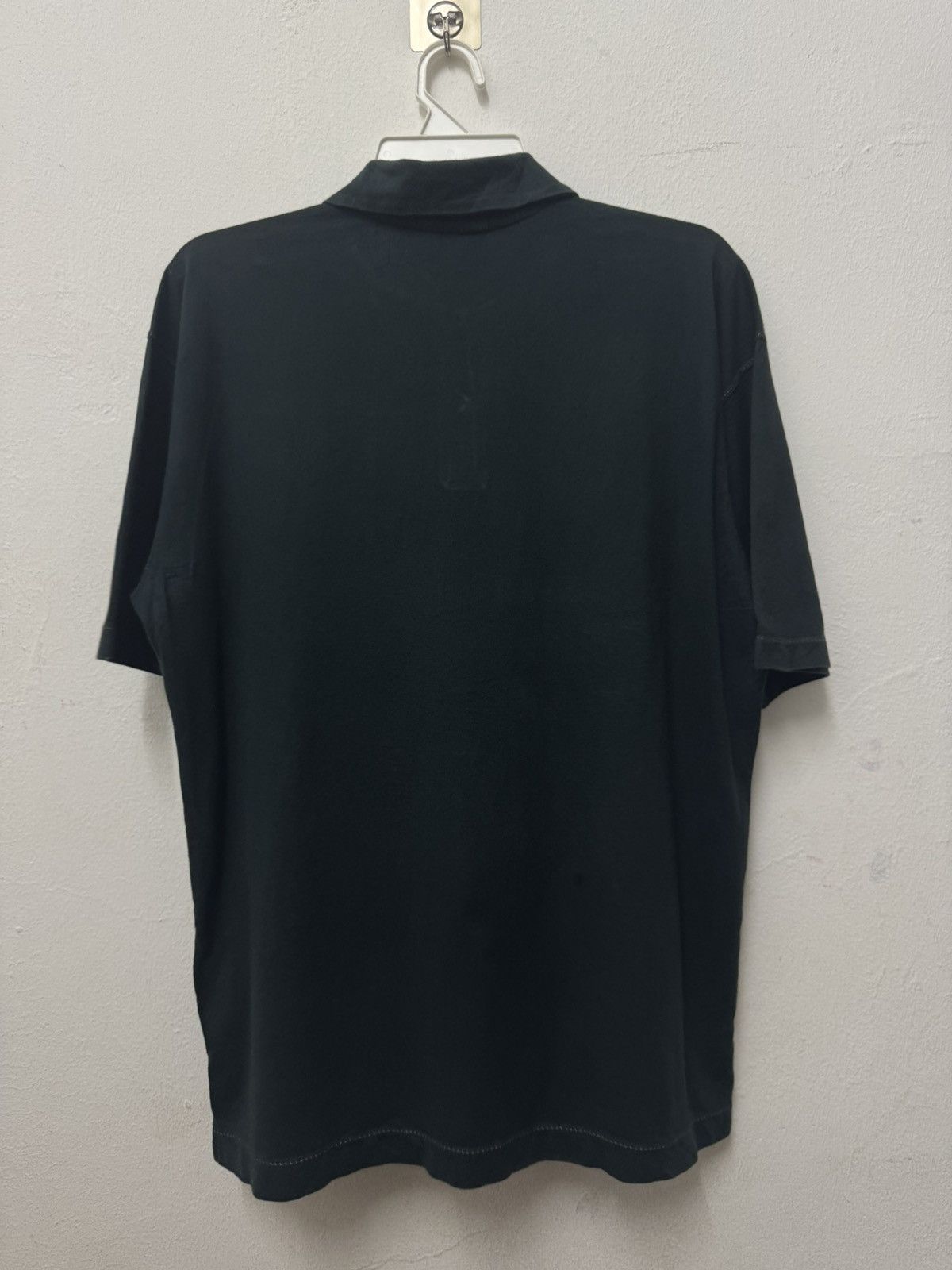Homme Plisse Issey Miyake × Issey Miyake × Pleats Please Issey Miyake Issey Miyake Dark Black Polo Button T shirt Size US L / EU 52-54 / 3 - 5 Thumbnail