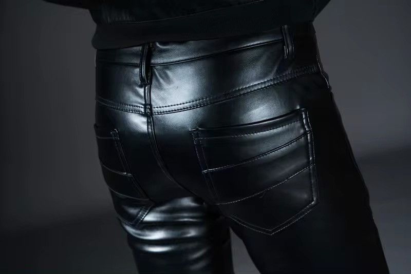 Japanese Brand × Vintage Motorcycle Biker Punk Gothic Faux Leather Pants Size US 32 / EU 48 - 8 Thumbnail